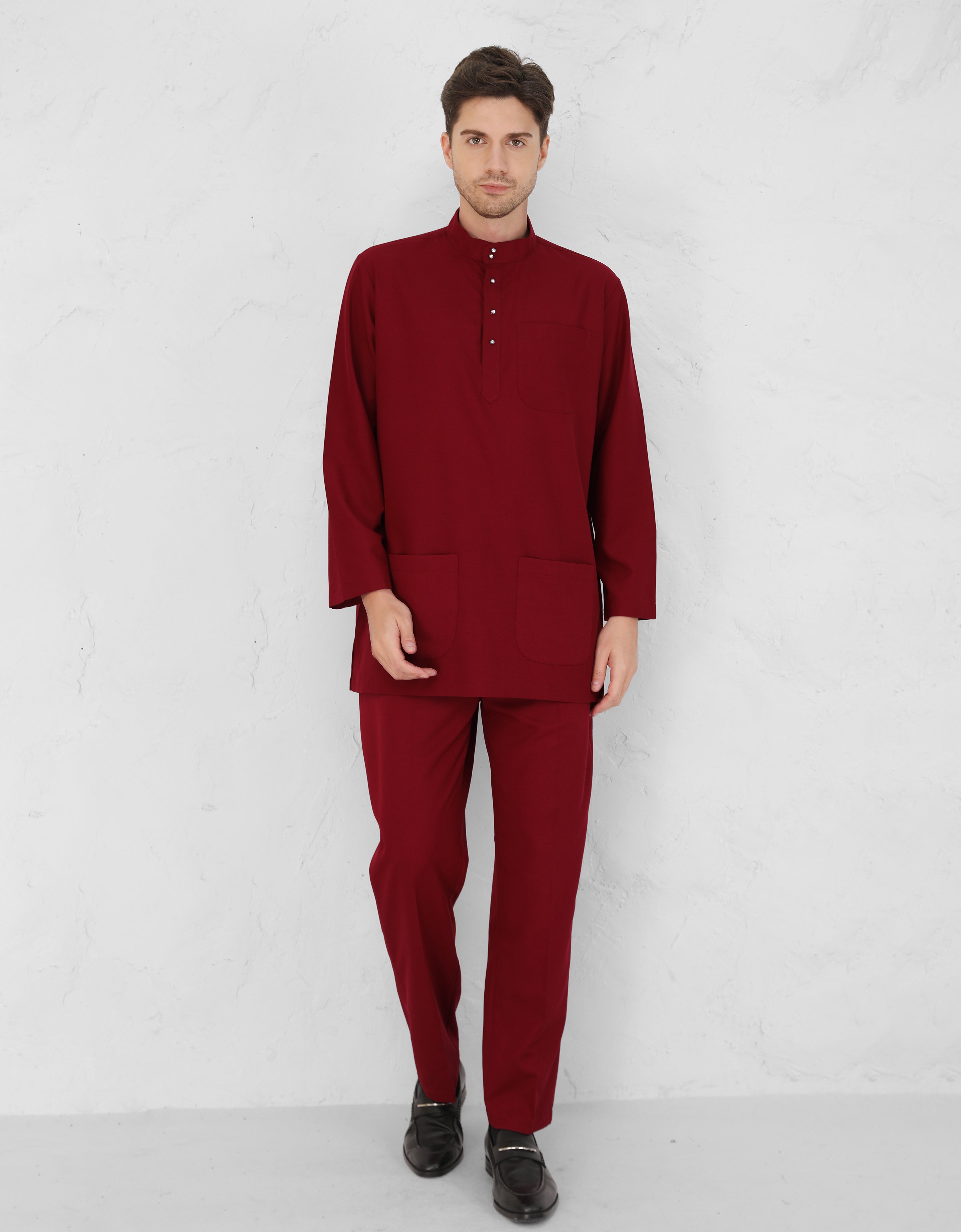 BAJU MELAYU AFWA R/FIT (MAROON)