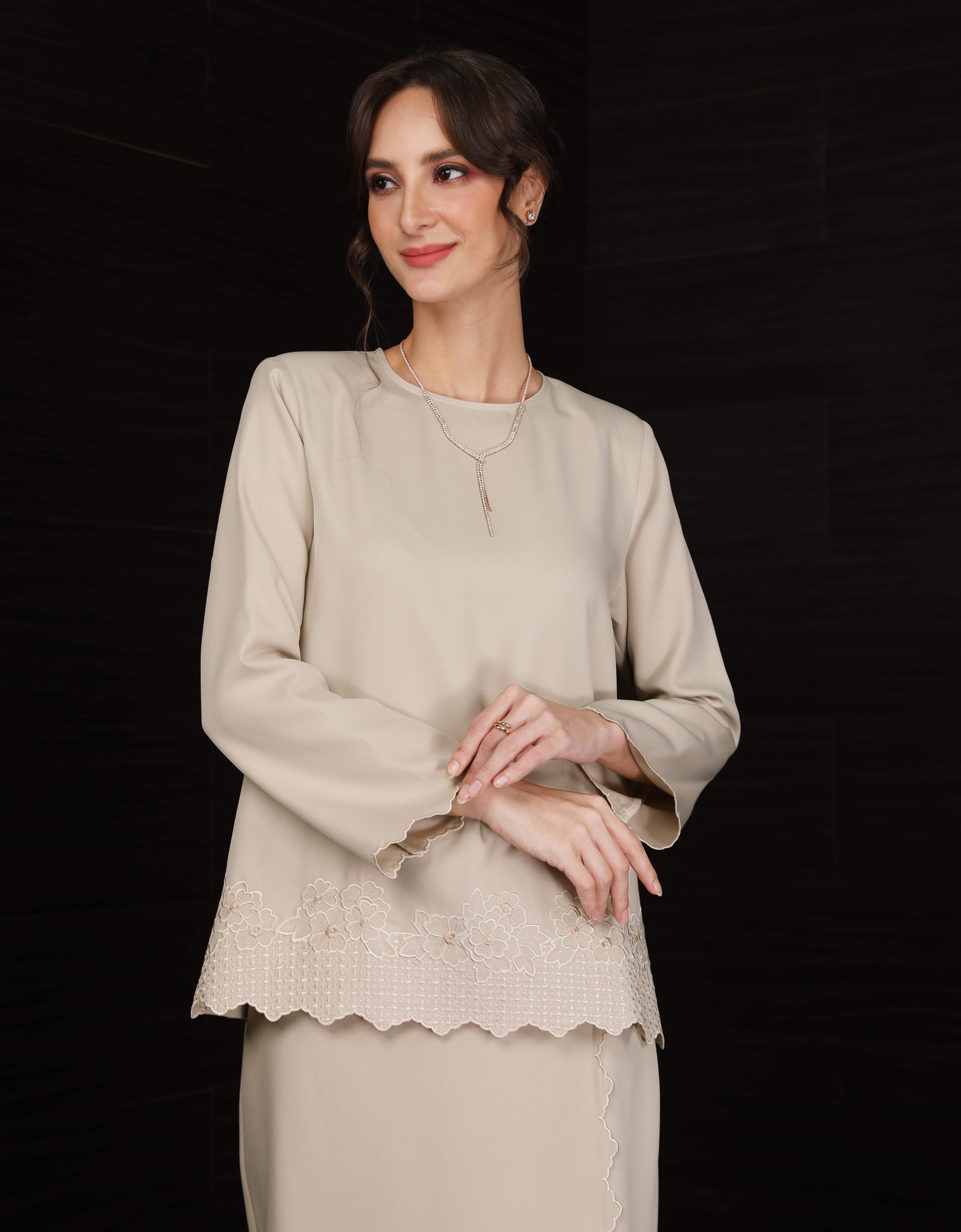 BAJU KURUNG KEDAH AGNES (NUDE)