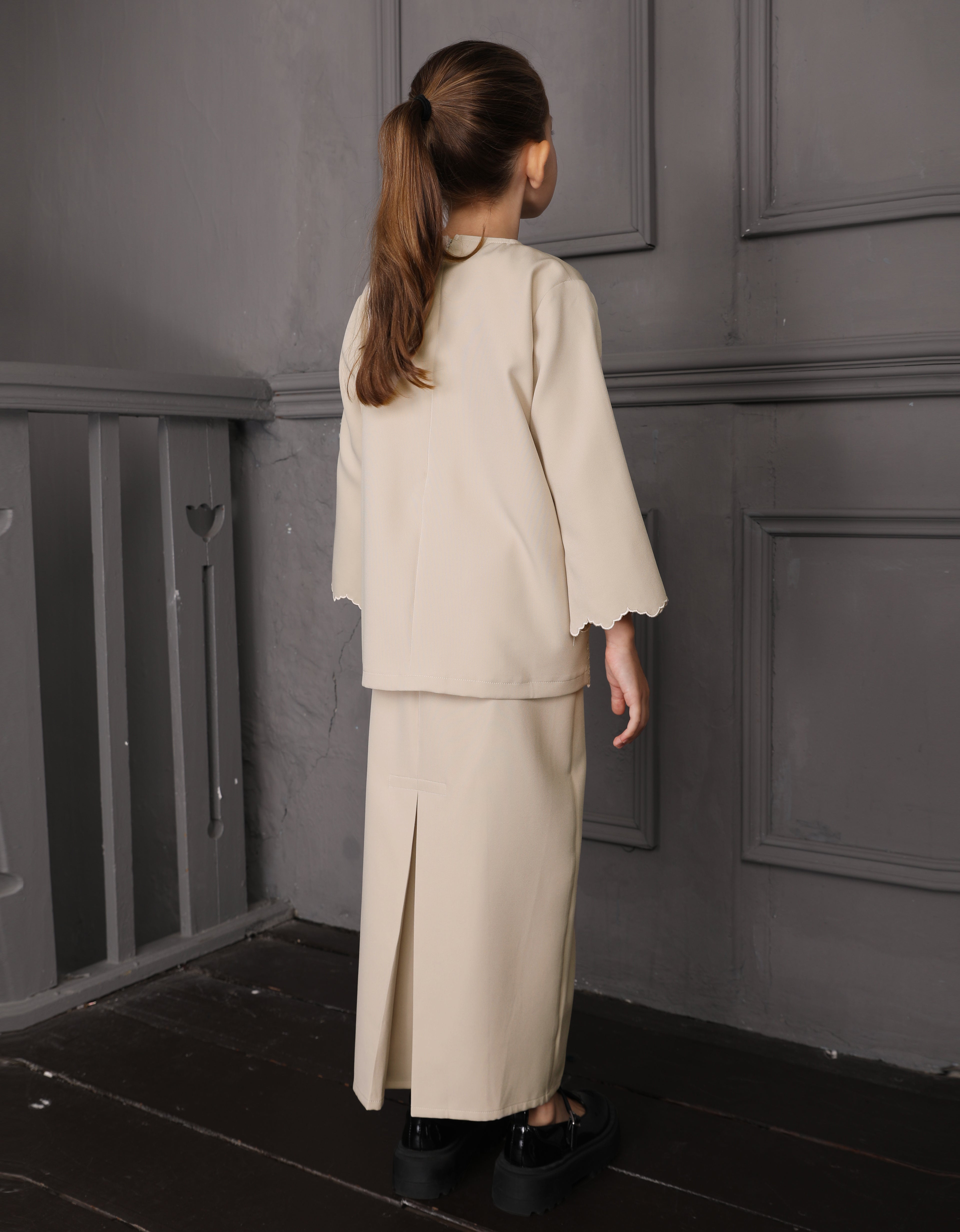 KIDS BAJU KURUNG KEDAH AGNES (NUDE)