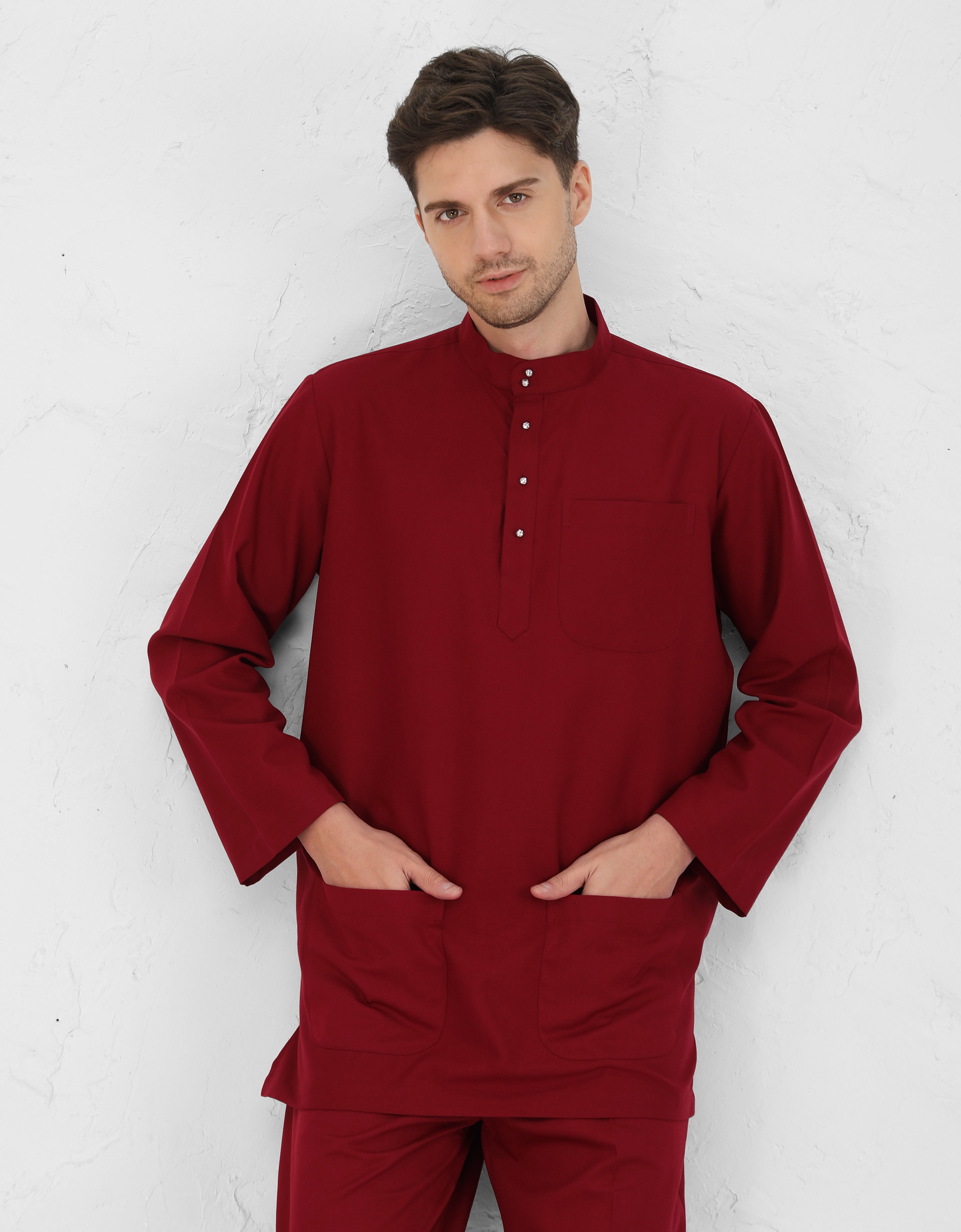 BAJU MELAYU AFWA R/FIT (MAROON)
