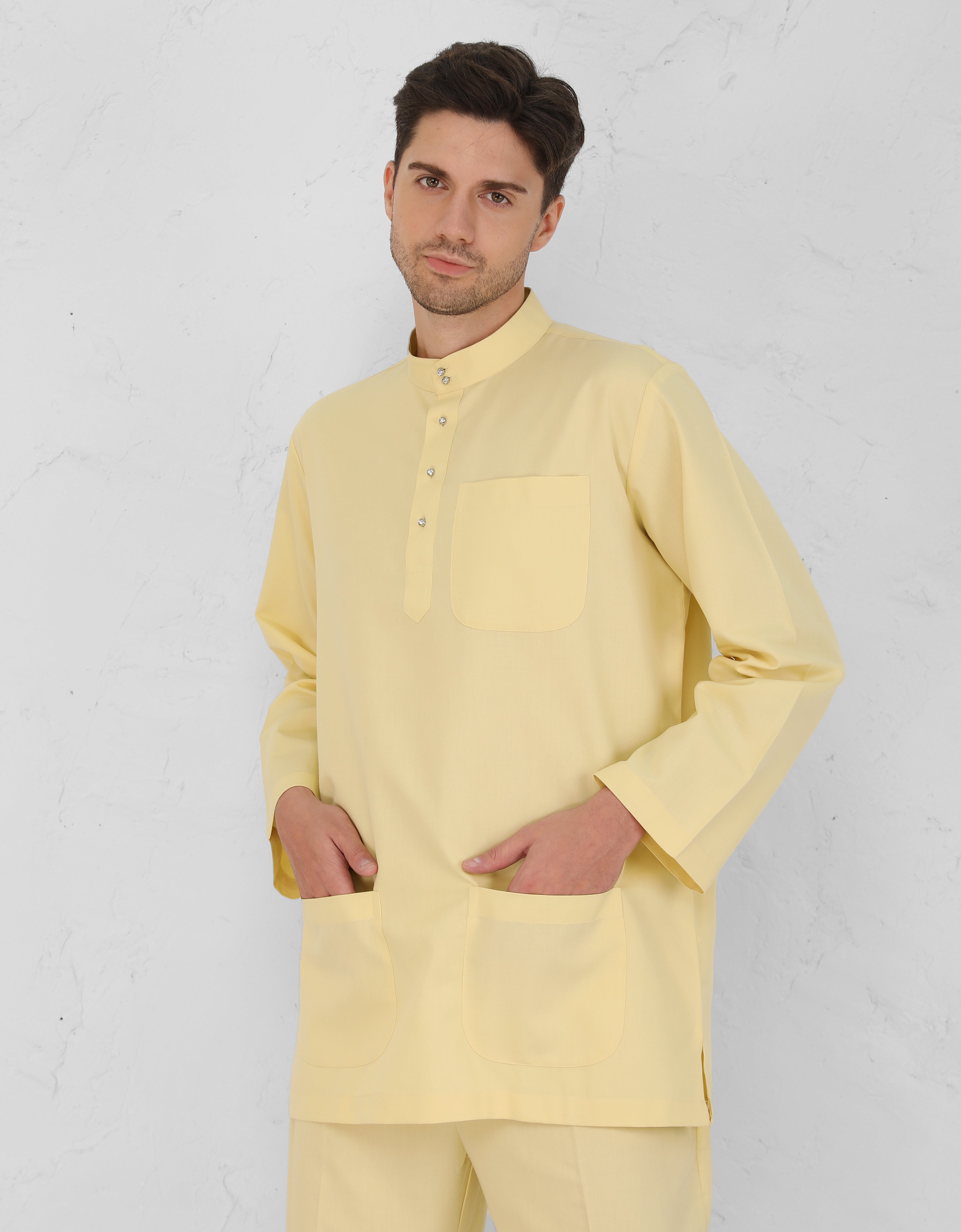 BAJU MELAYU AFWA R/FIT (SWEET YELLOW)