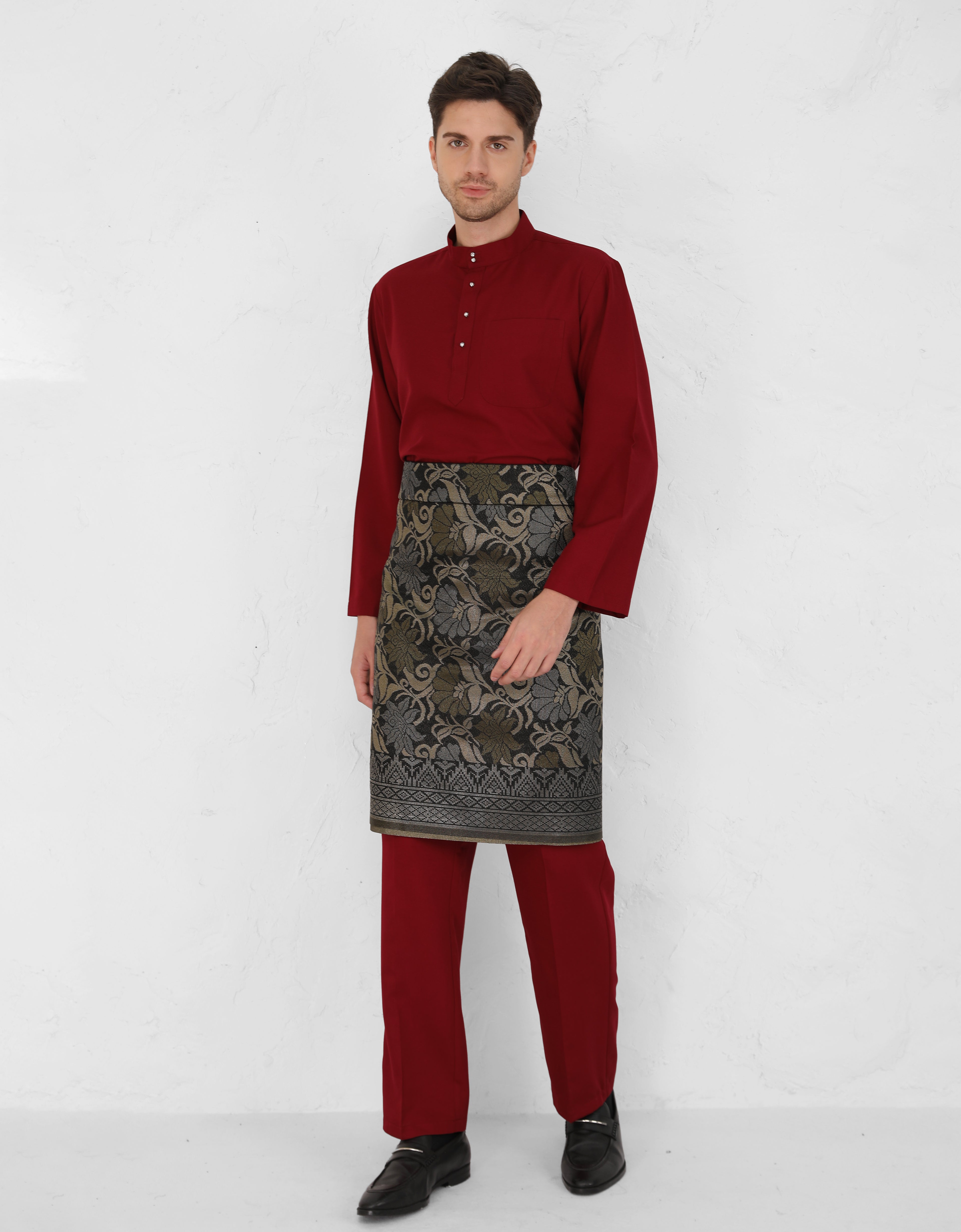 BAJU MELAYU AFWA R/FIT (MAROON)