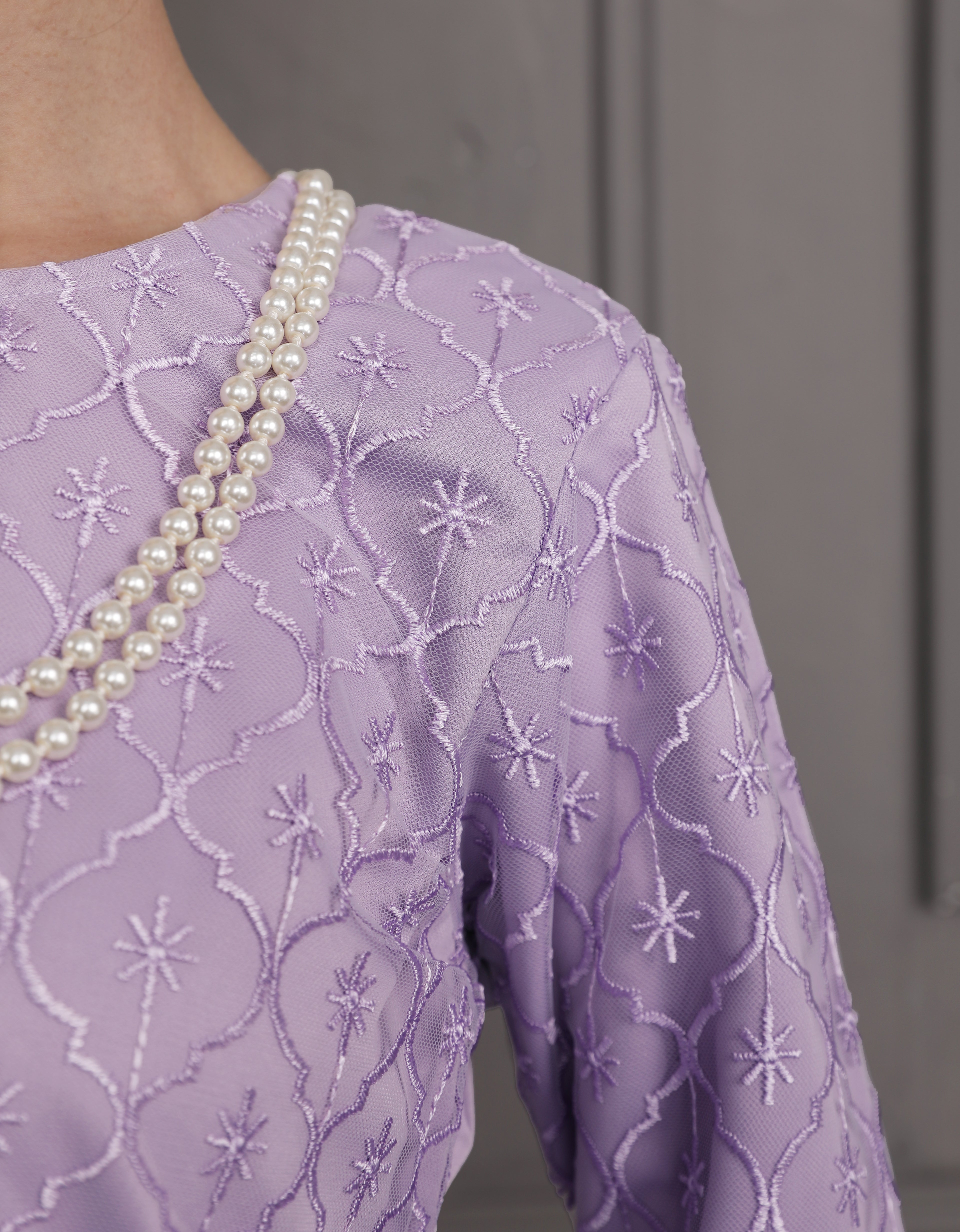BAJU KURUNG KEDAH ADDARA (LILAC)