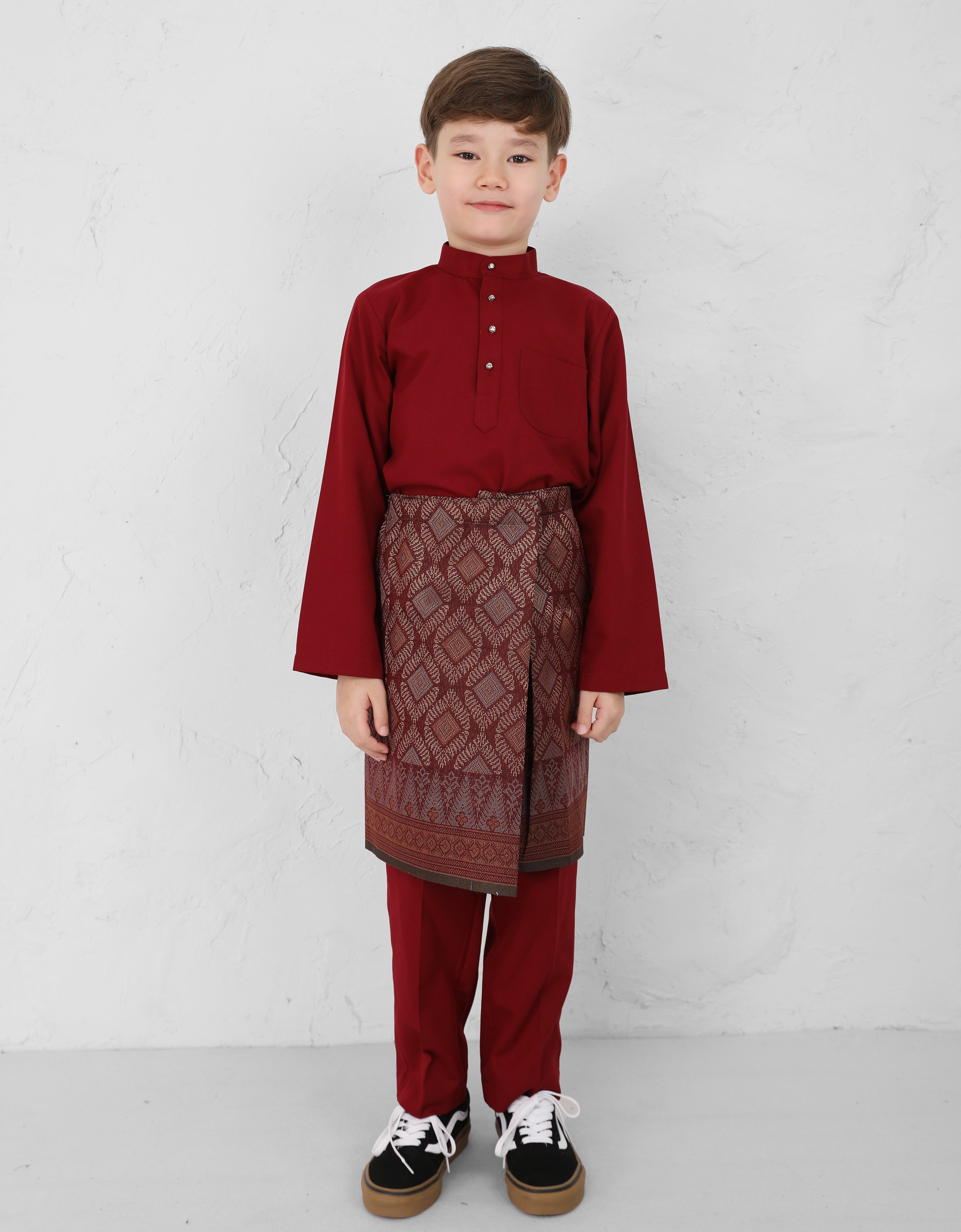 KIDS BAJU MELAYU AFWA (MAROON)
