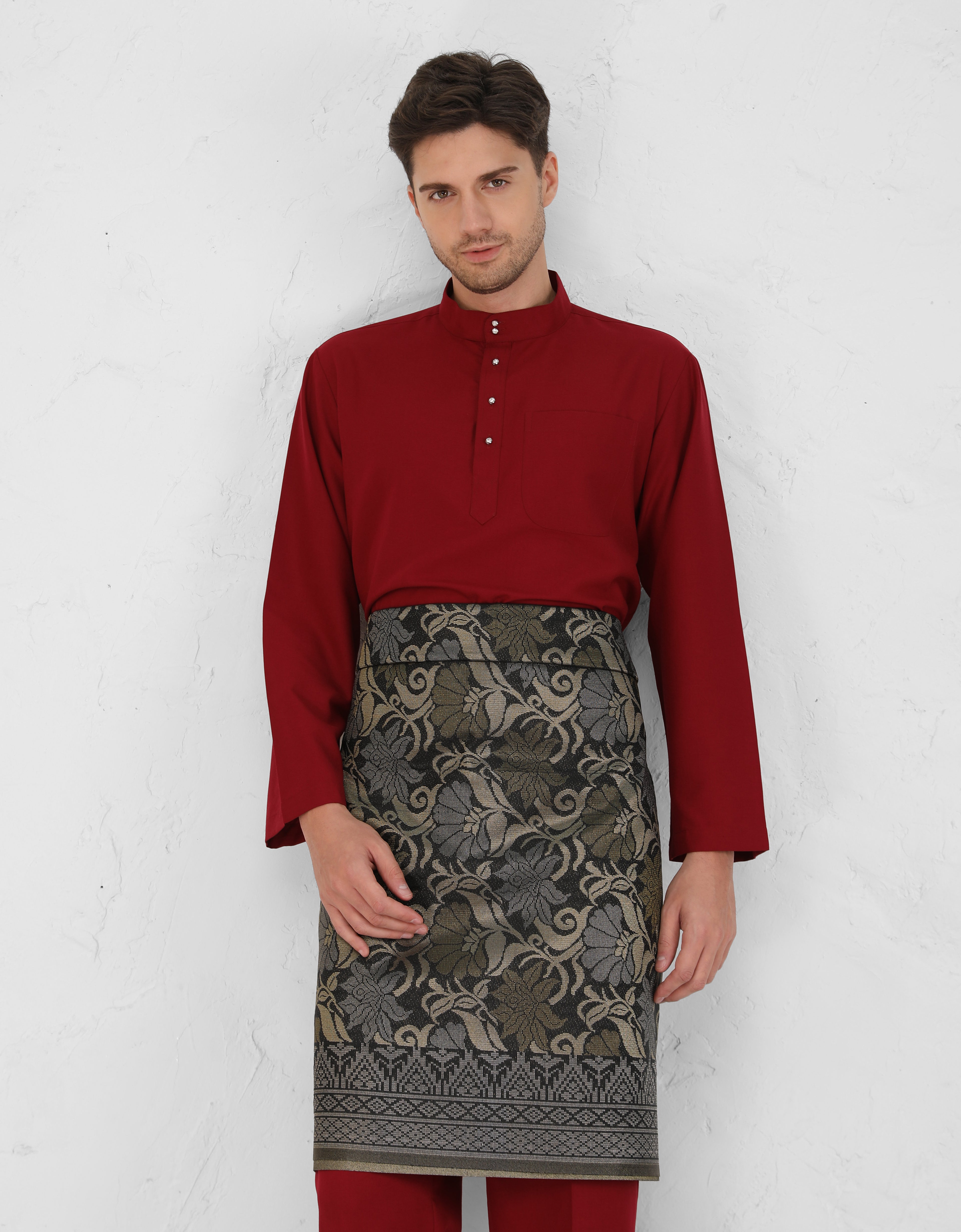 BAJU MELAYU AFWA R/FIT (MAROON)