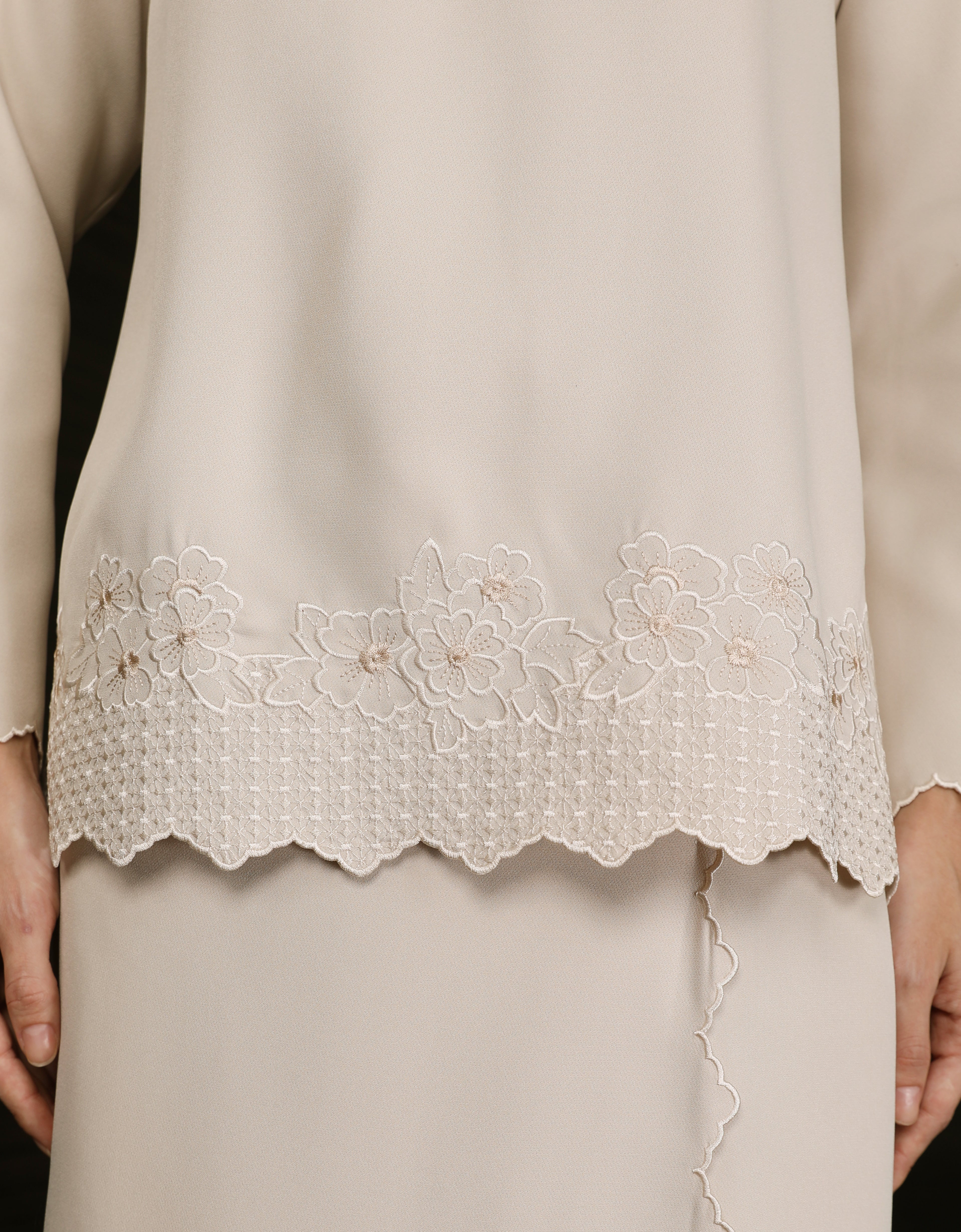 BAJU KURUNG KEDAH AGNES (NUDE)