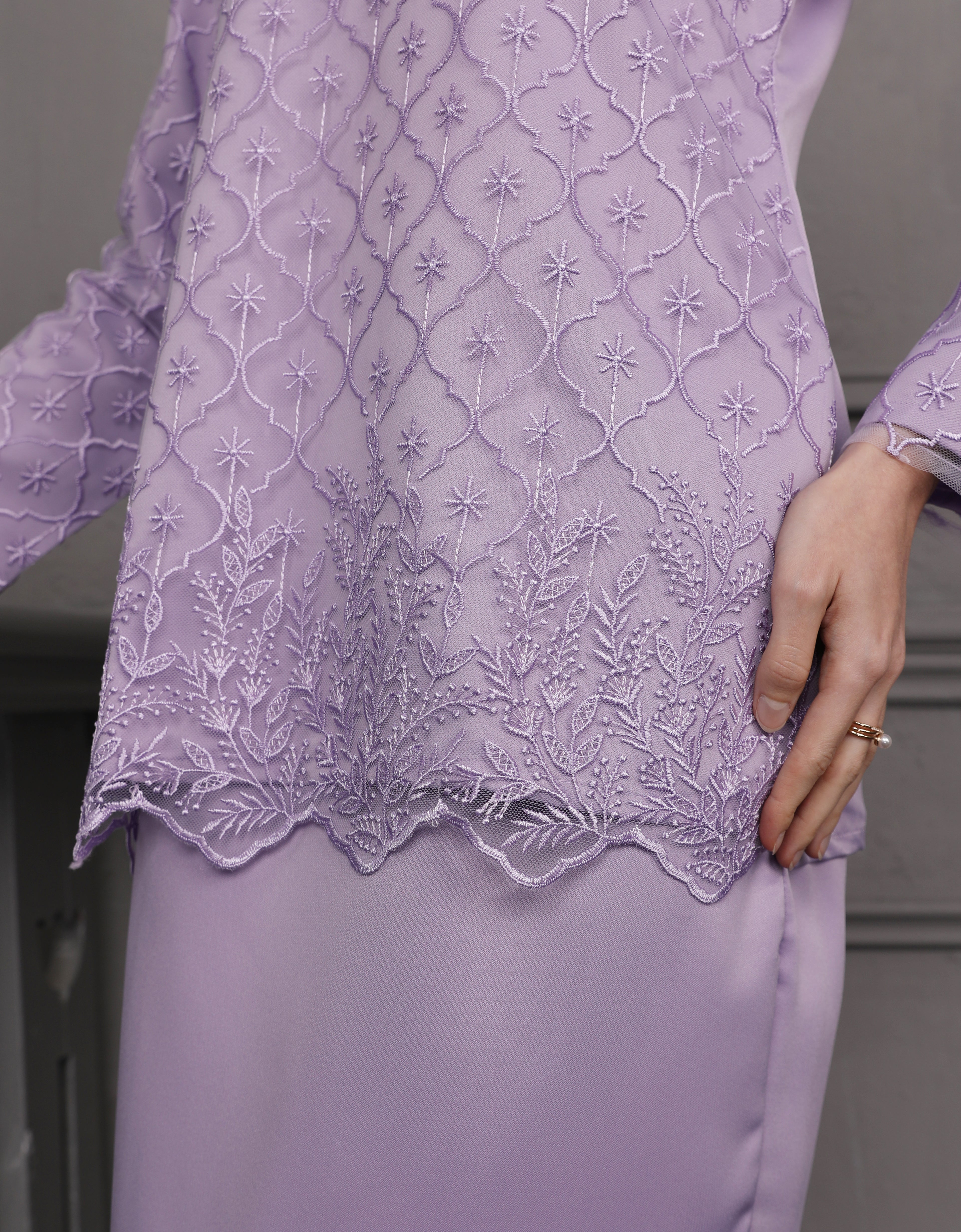 BAJU KURUNG KEDAH ADDARA (LILAC)