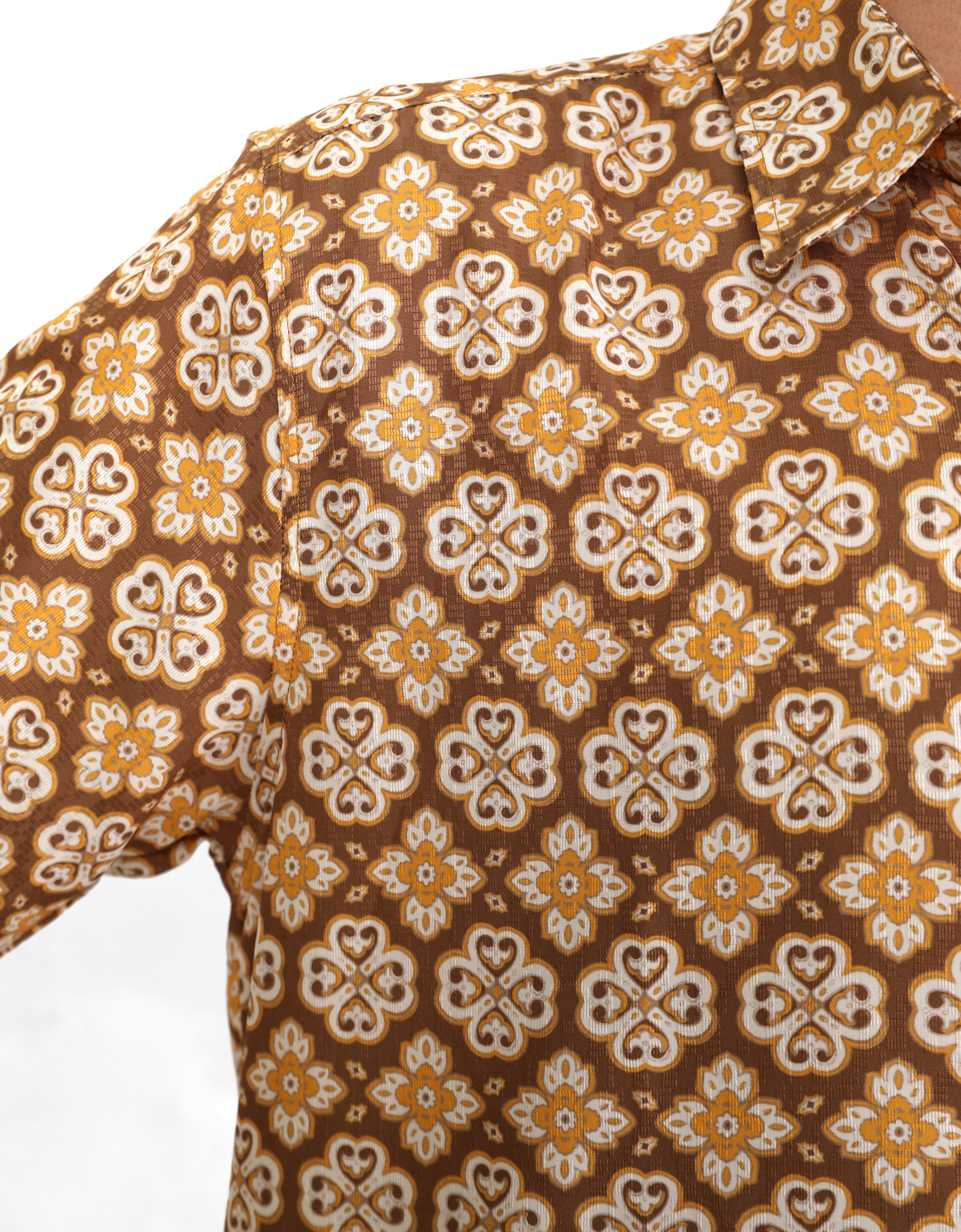 AHYAN SHIRT S/S (R/FIT) (GOLDEN ROD)