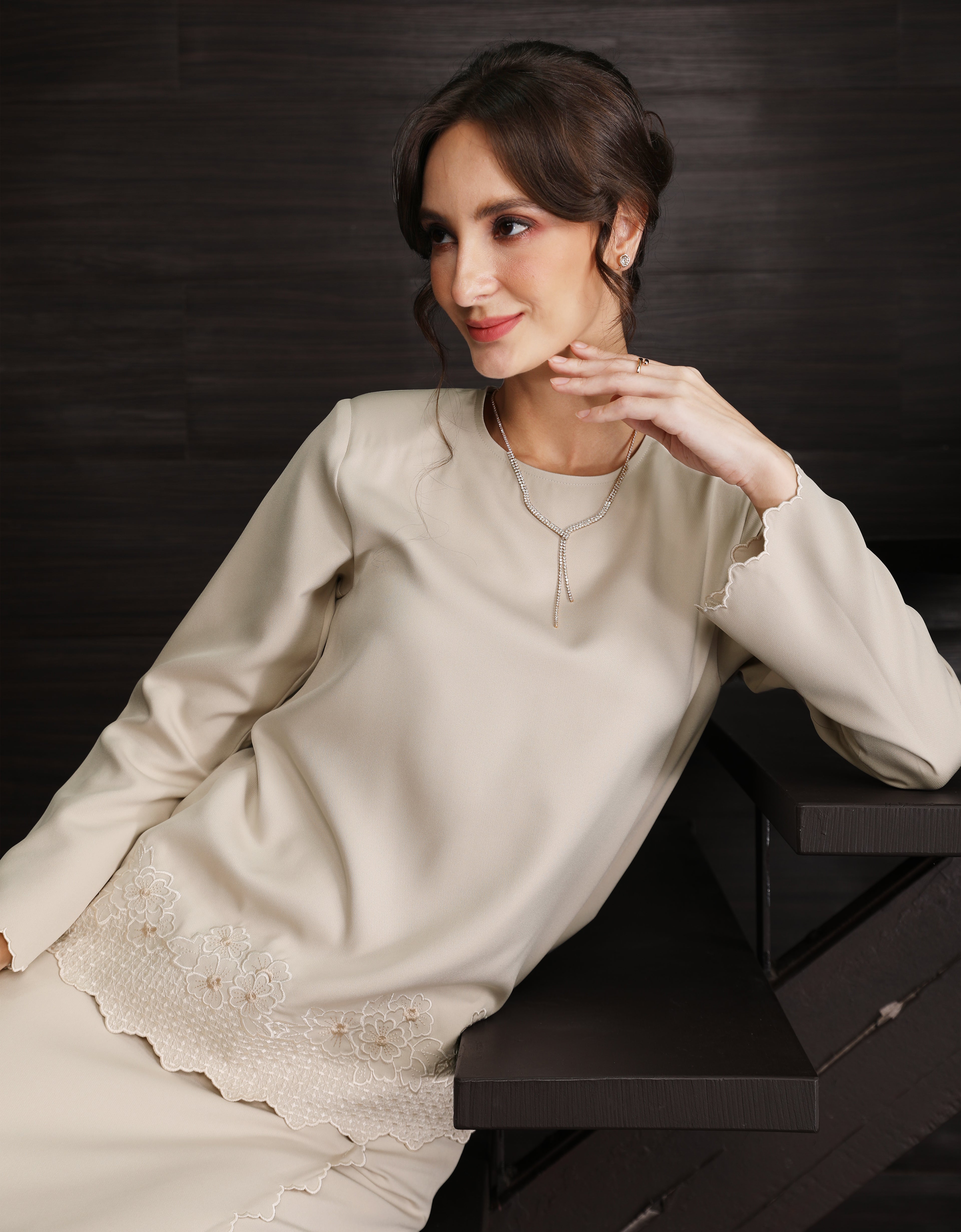 BAJU KURUNG KEDAH AGNES (NUDE)