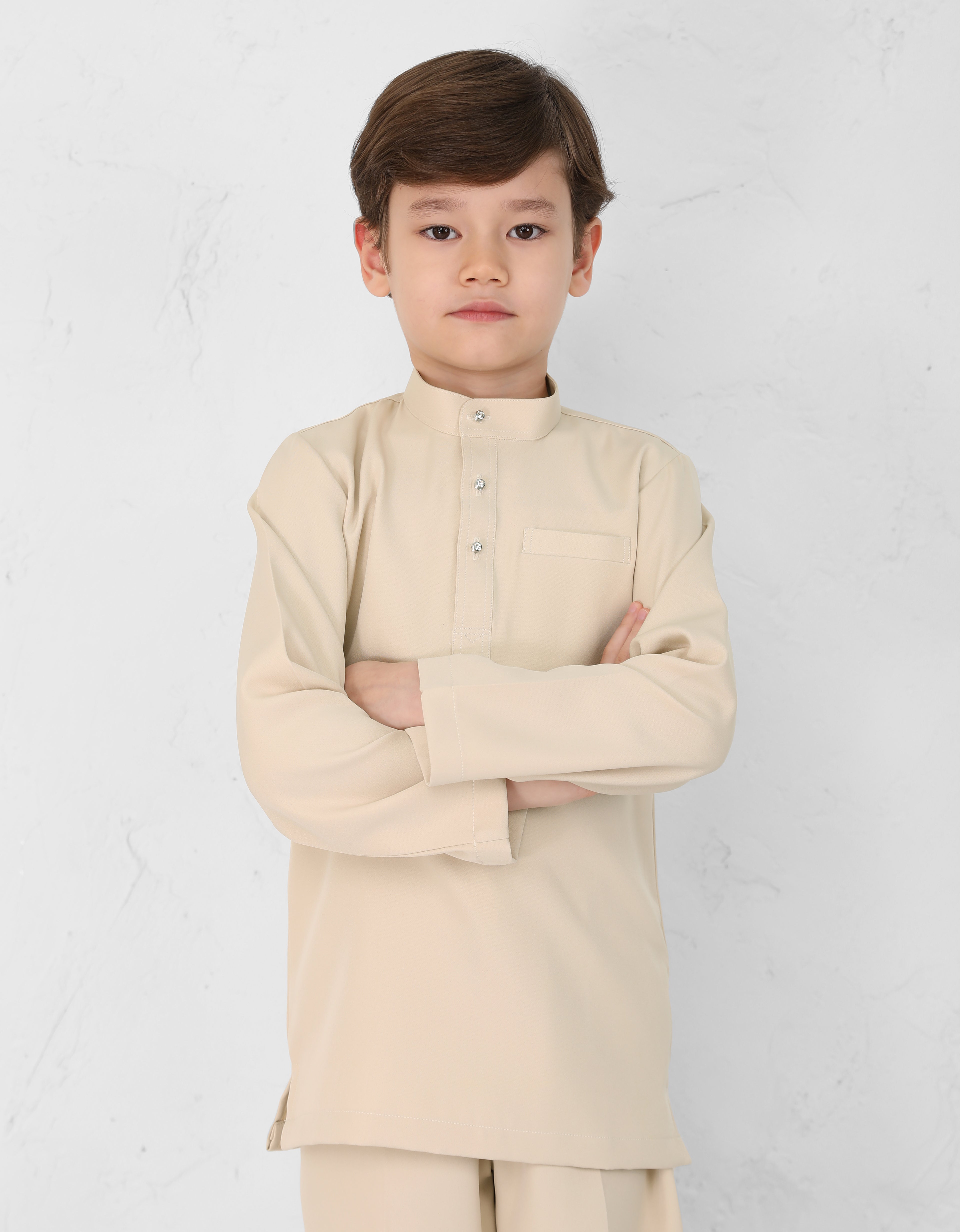 KIDS BAJU MELAYU AQSAD S/FIT (NUDE)