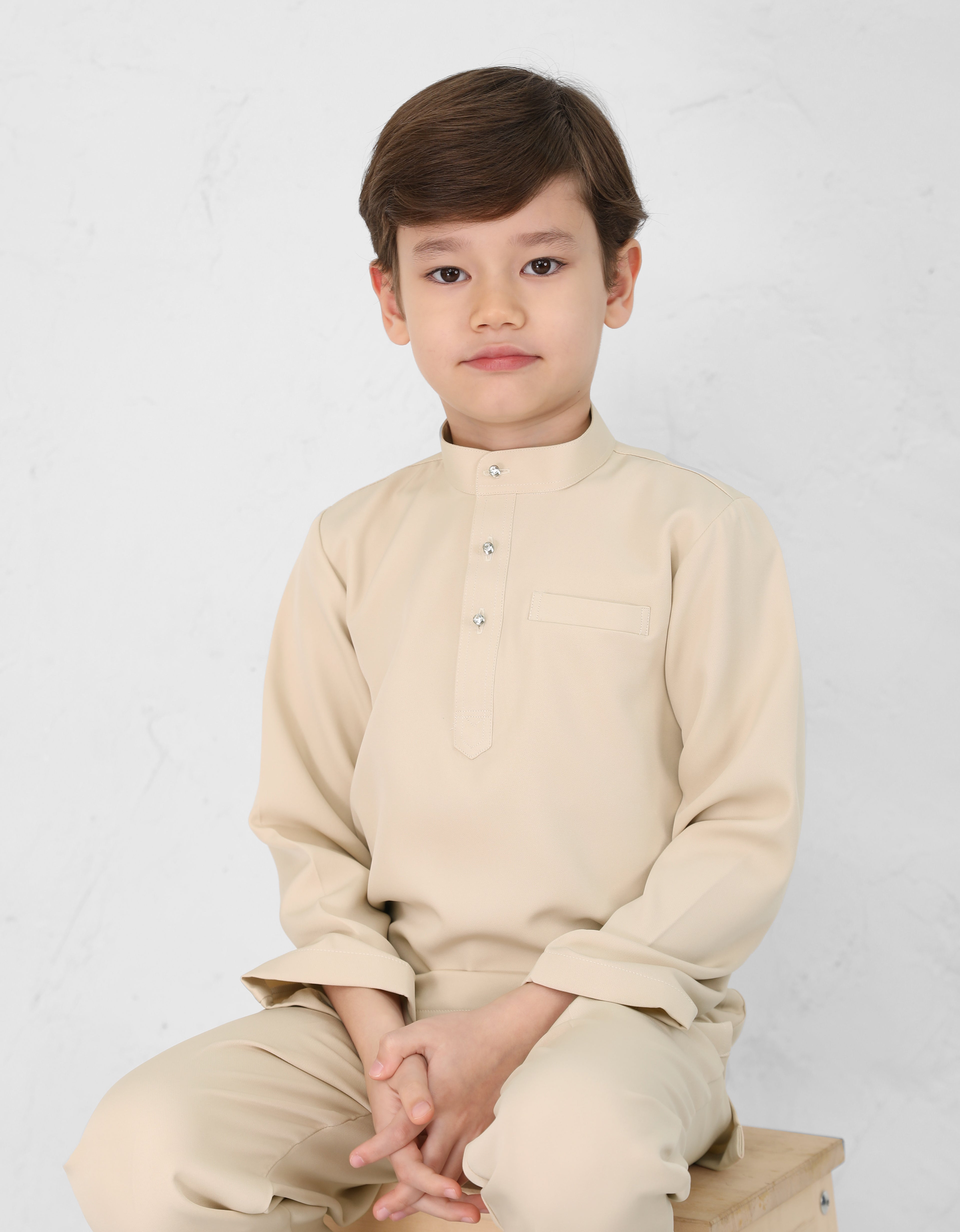 KIDS BAJU MELAYU AQSAD S/FIT (NUDE)