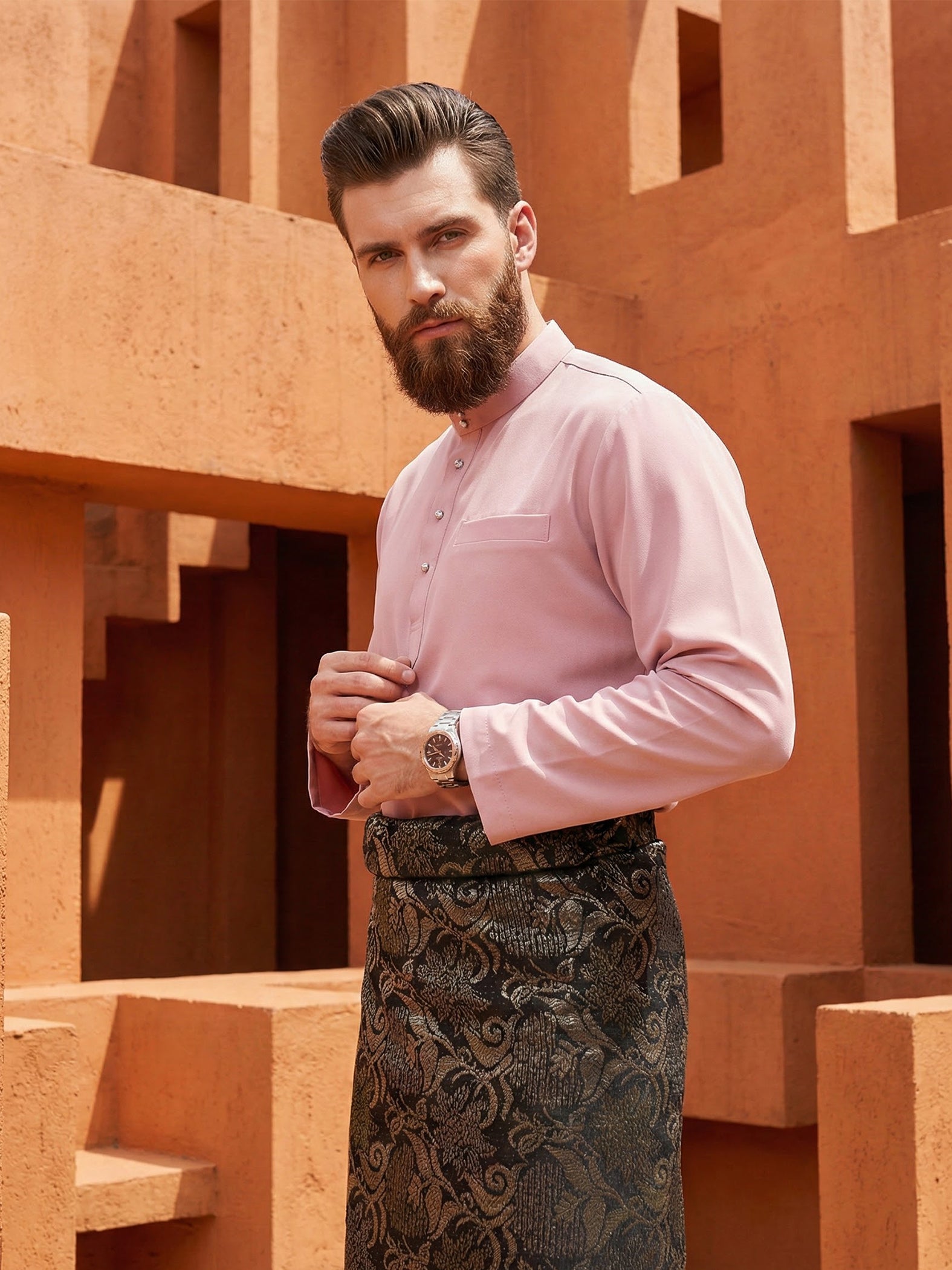 BAJU MELAYU BAYU (DUSTY PINK)