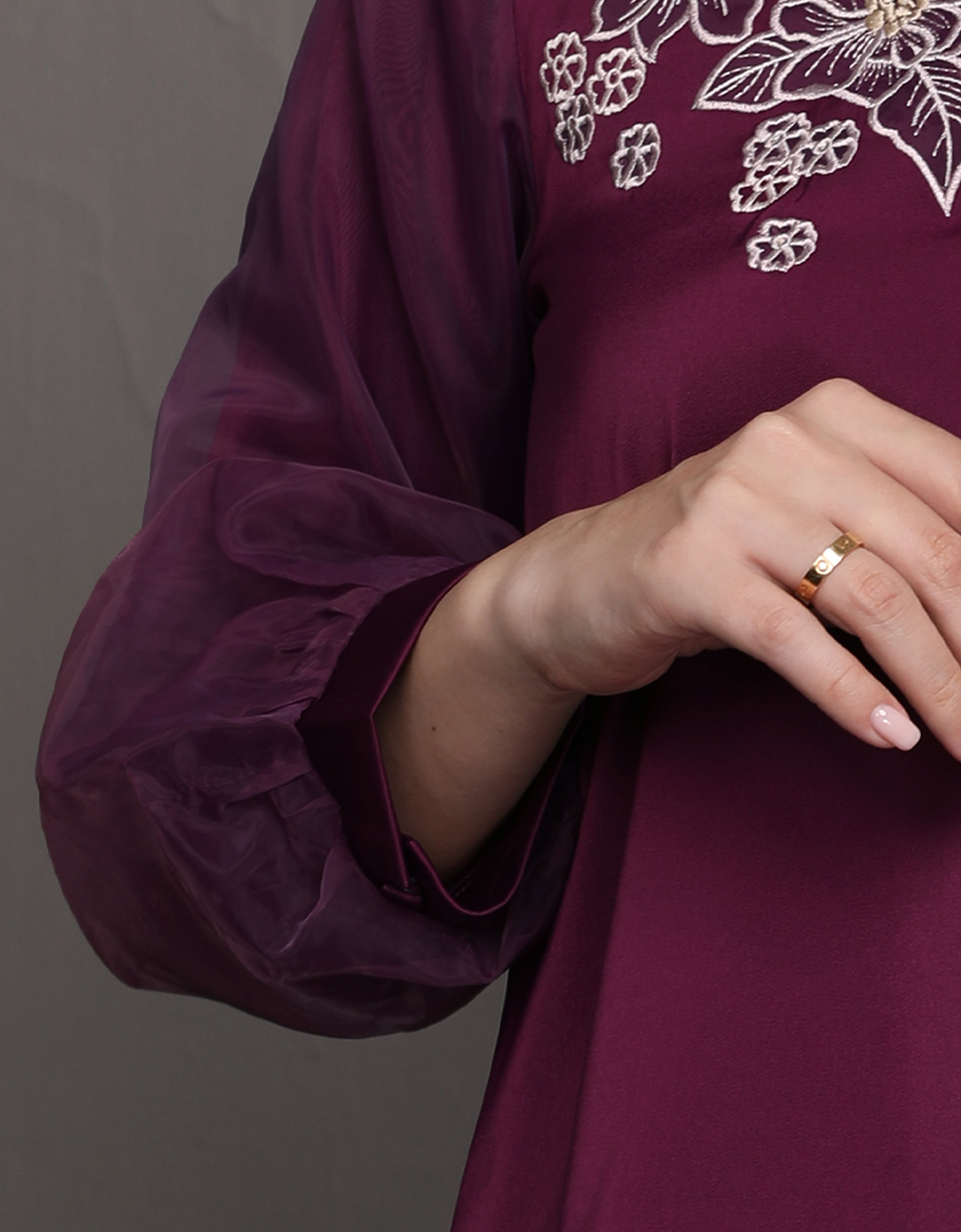 BAJU KURUNG MODEN ALIVIA (RICH PURPLE)