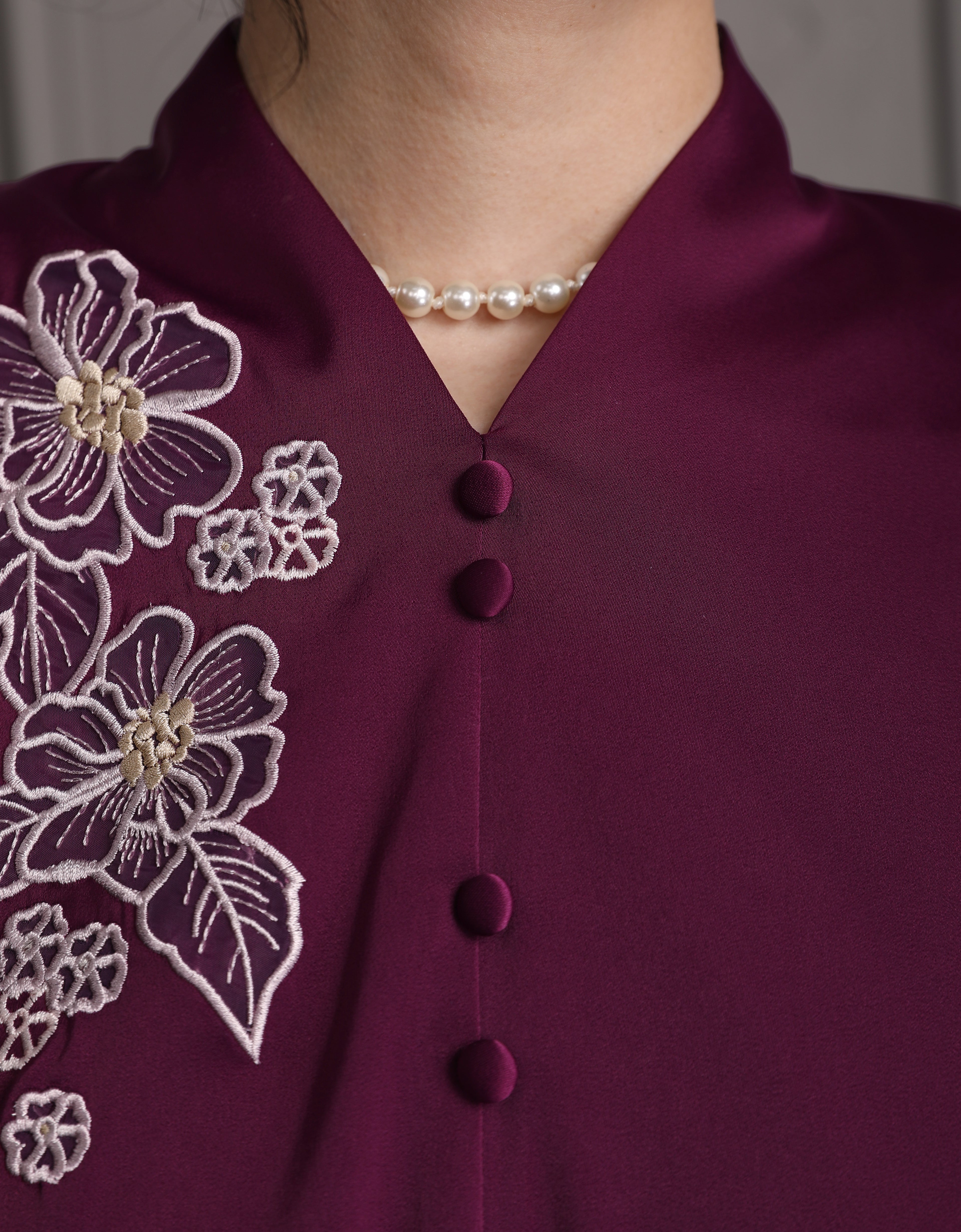 BAJU KURUNG MODEN ALIVIA (RICH PURPLE)