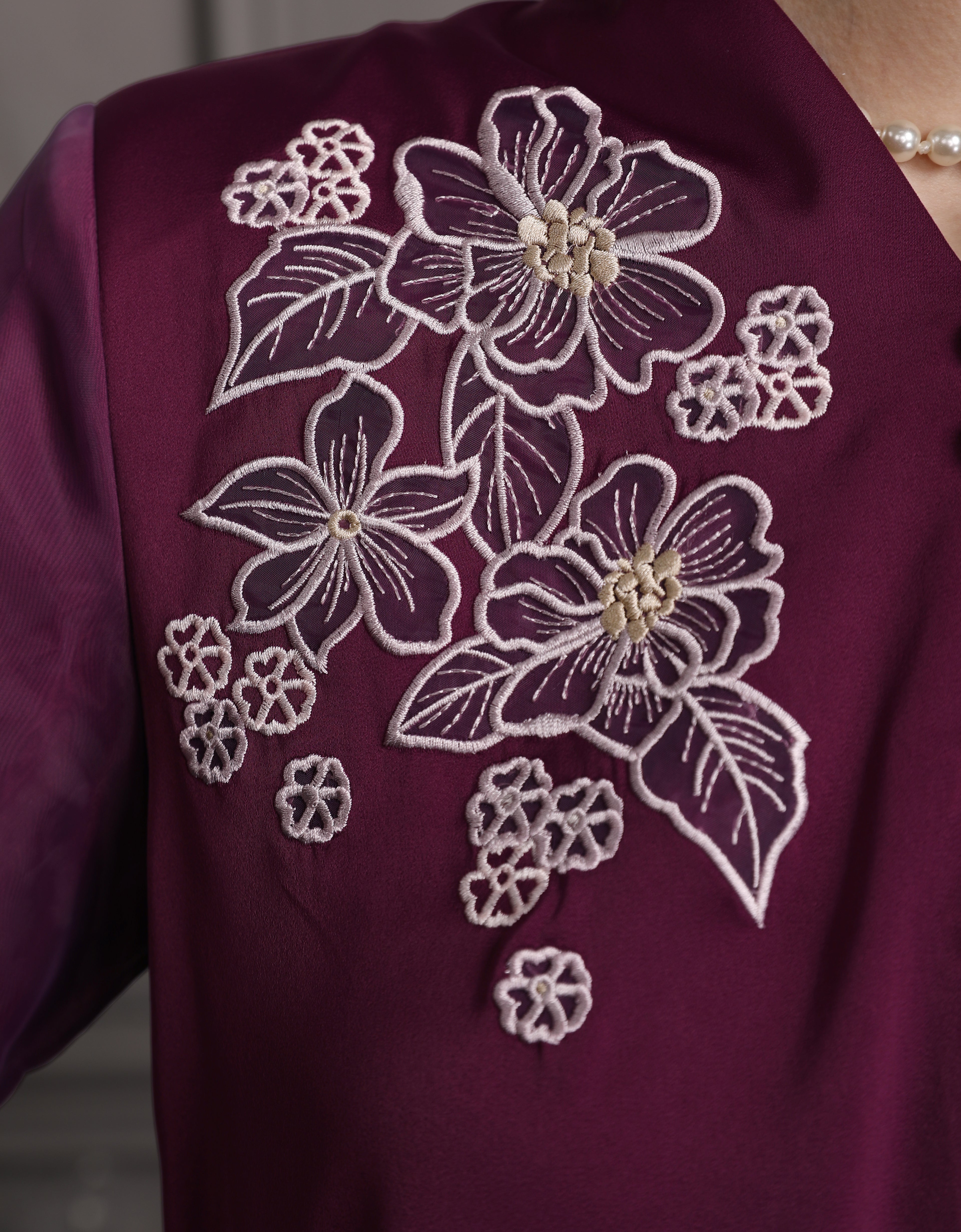 BAJU KURUNG MODEN ALIVIA (RICH PURPLE)