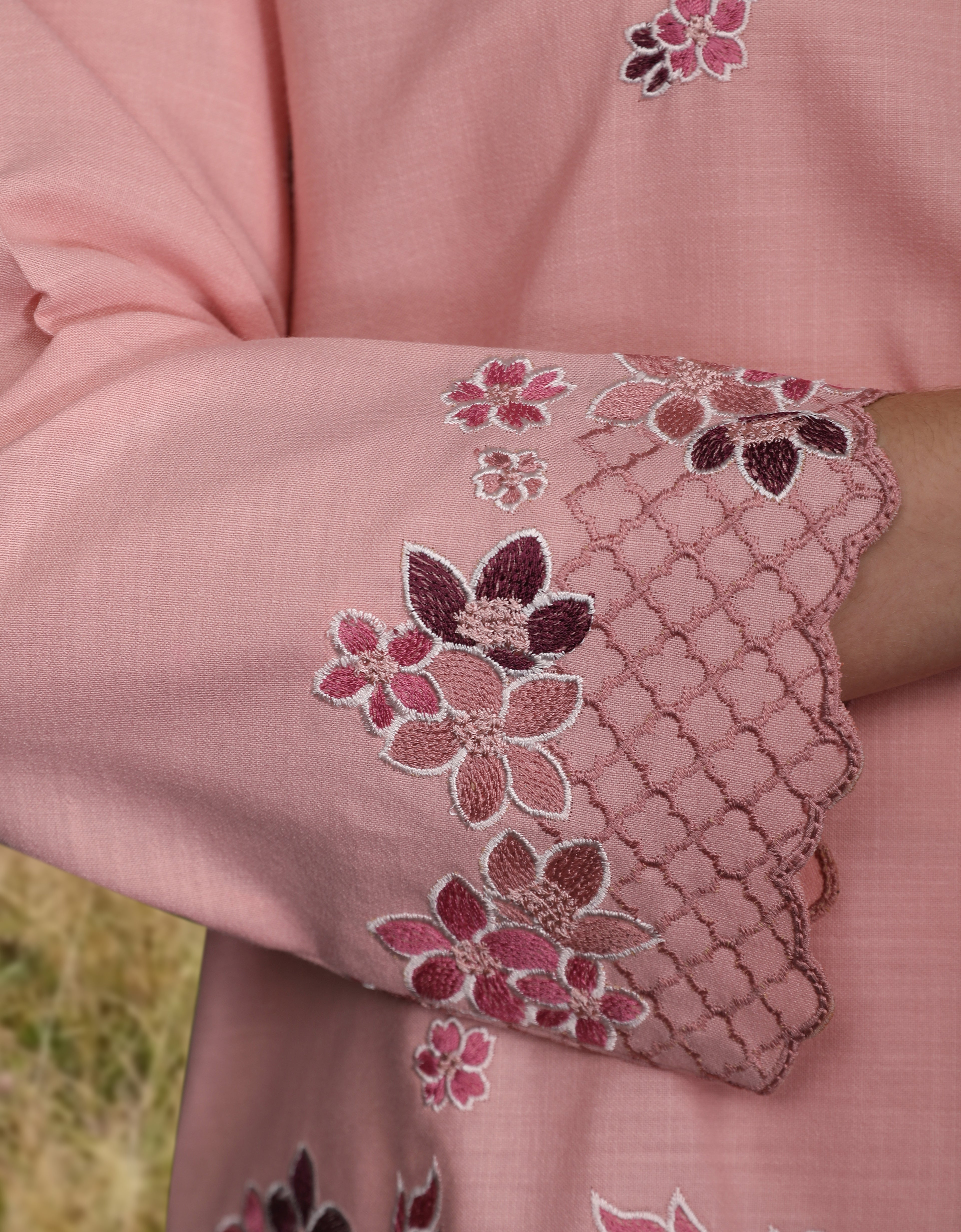 KIDS BAJU KURUNG KEDAH AVELINE (DUSTY PINK)