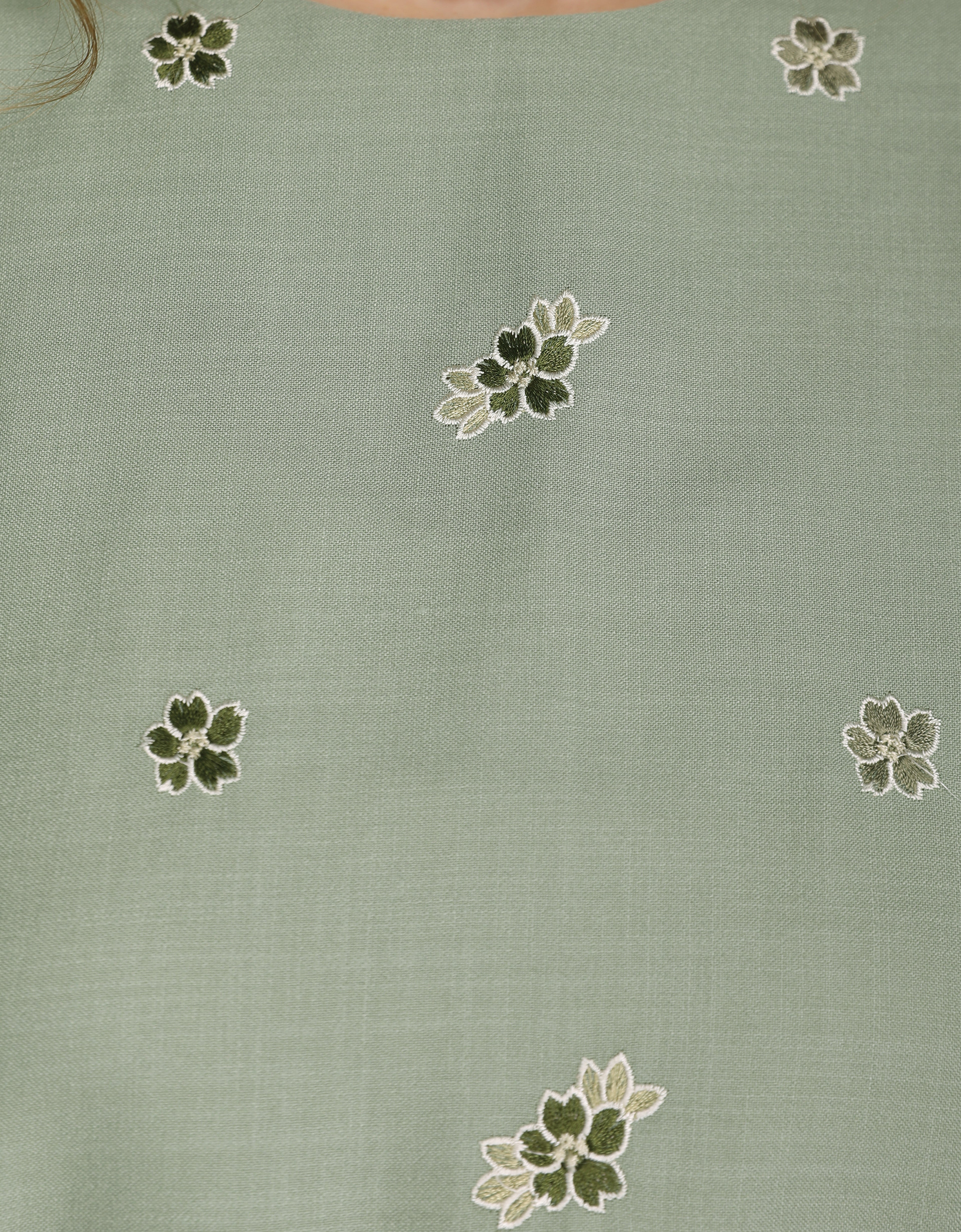 KIDS BAJU KURUNG KEDAH AVELINE (TENDRIL GREEN)