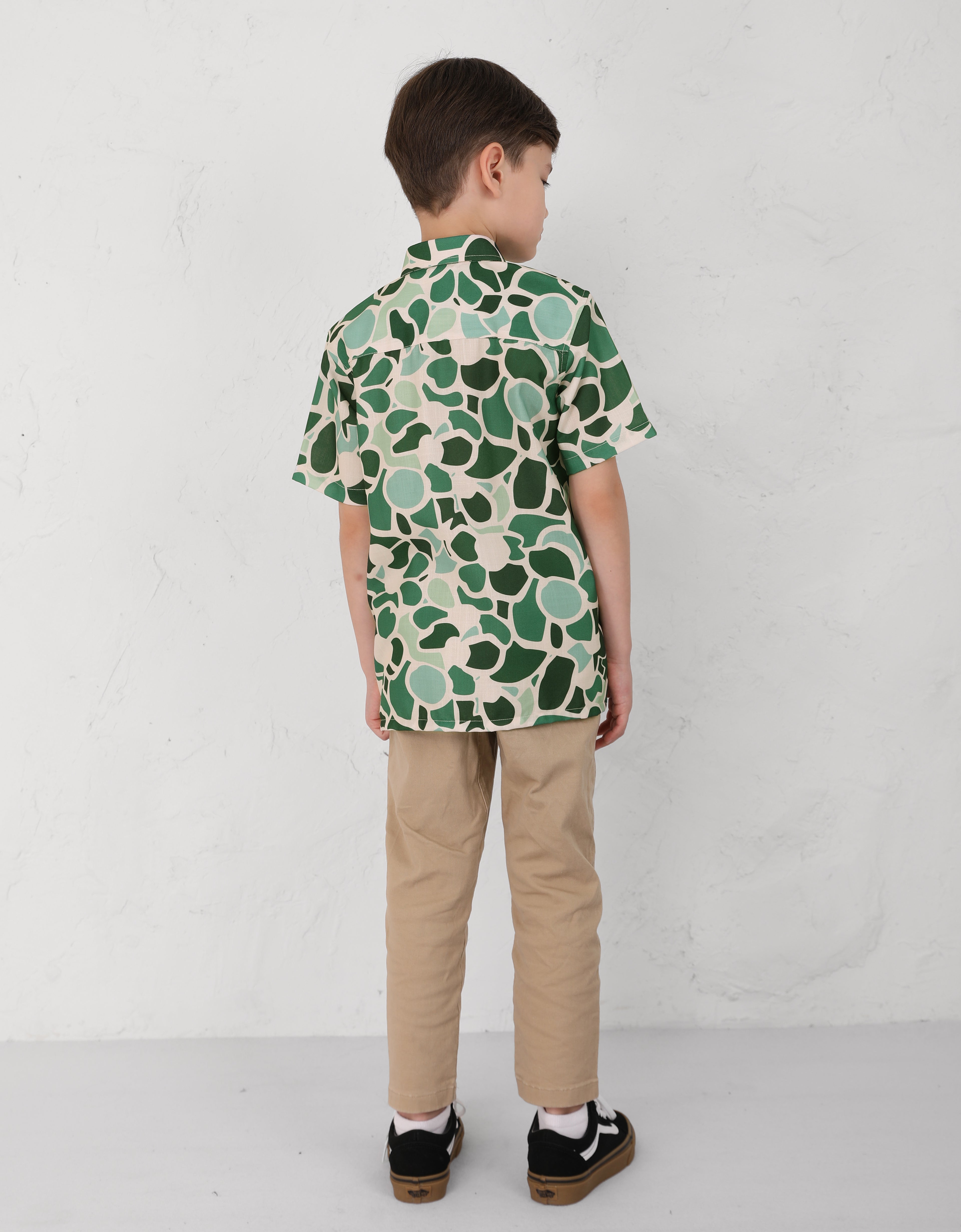 KIDS JUSTIN SHIRT (EMERALD GREEN)