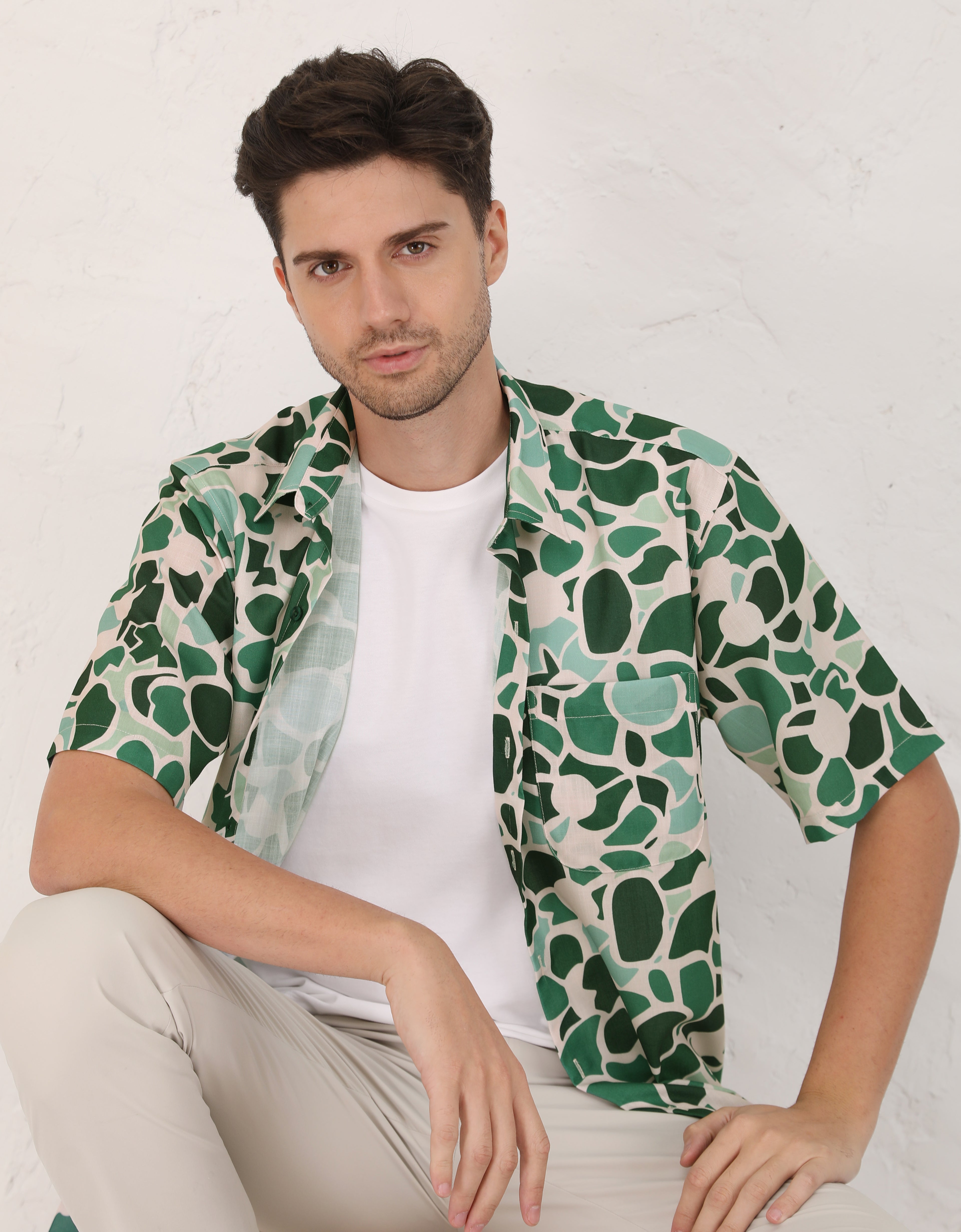 JUSTIN SHIRT (EMERALD GREEN)