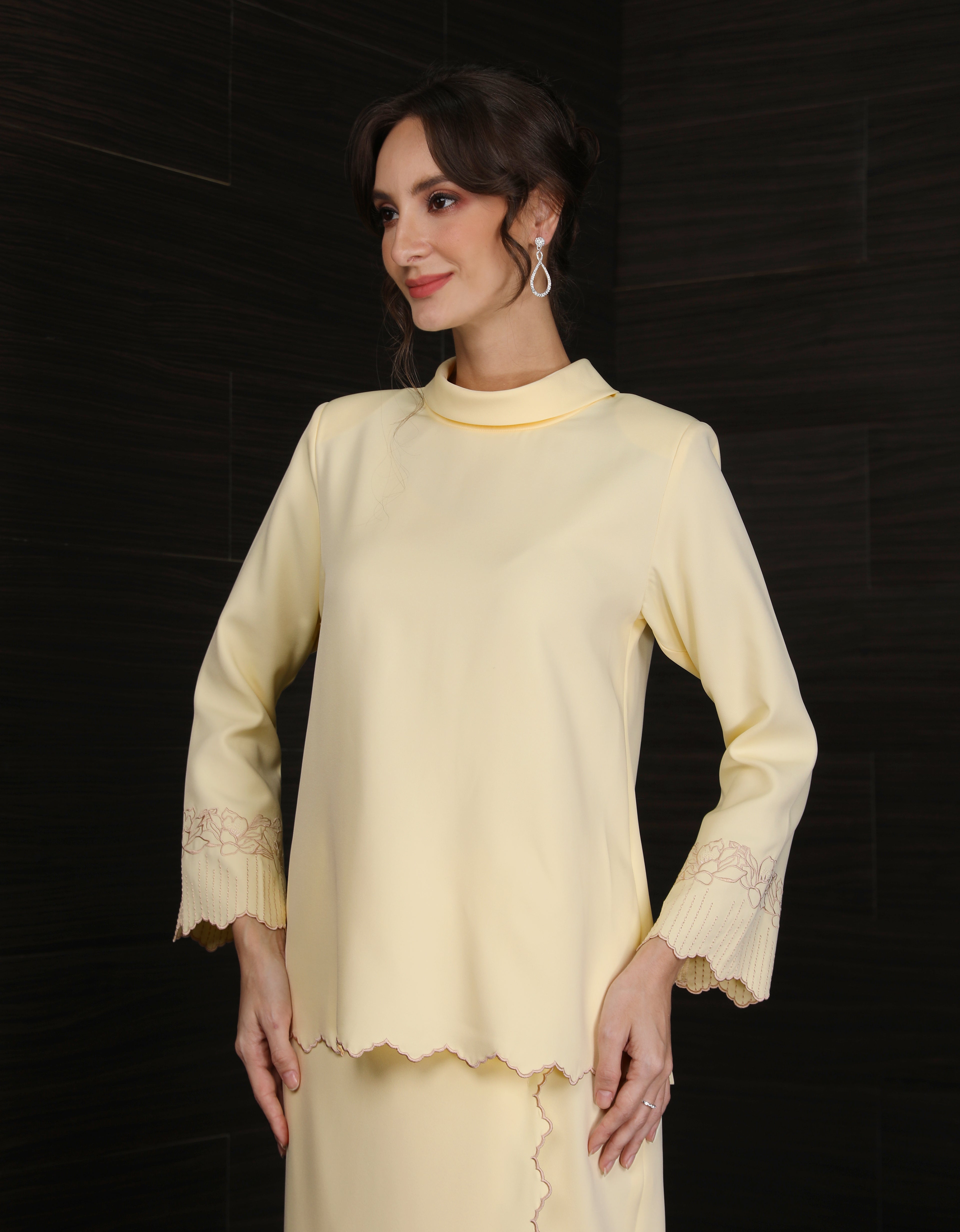 BAJU KURUNG KEDAH DOVIE (SWEET YELLOW)