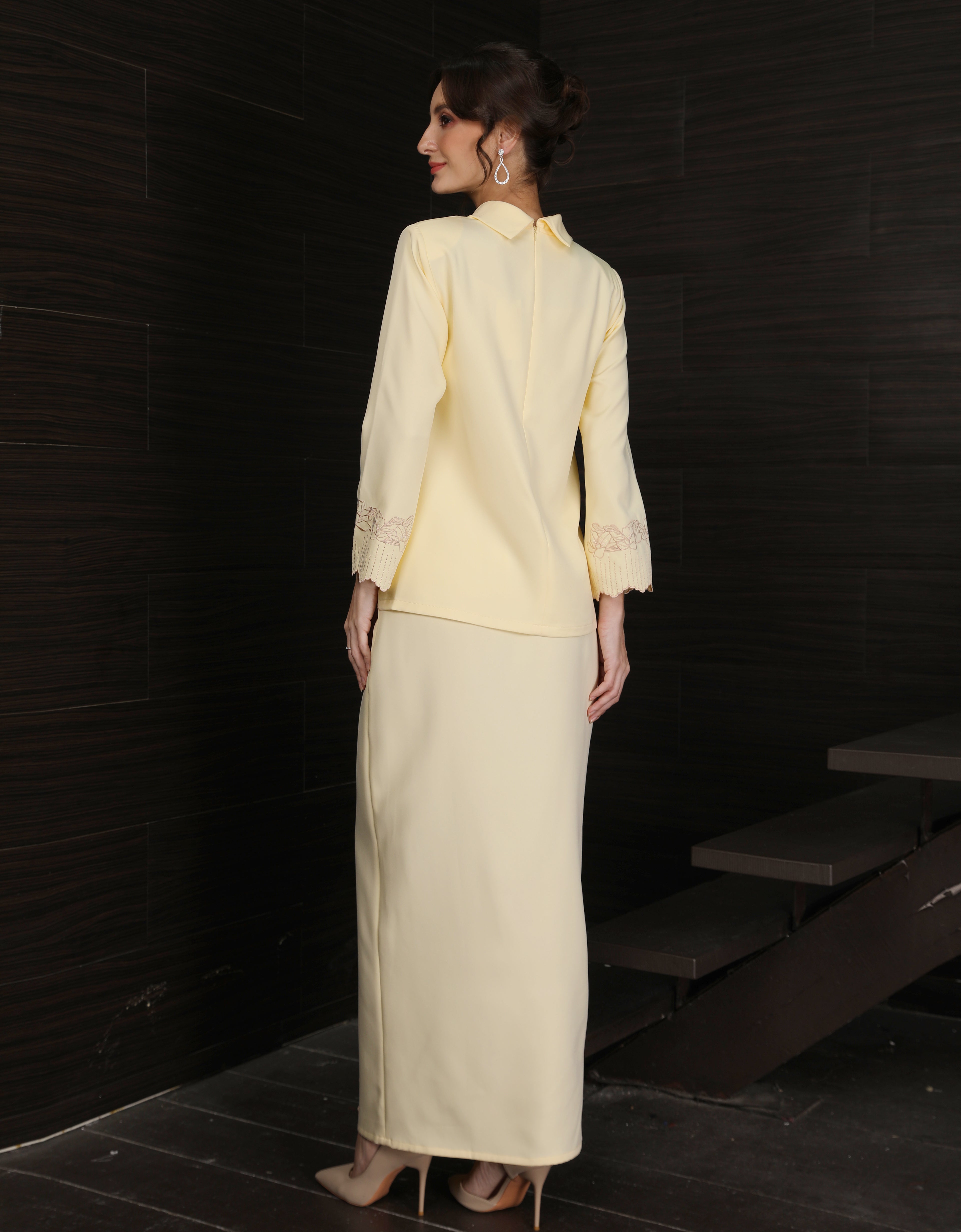 BAJU KURUNG KEDAH DOVIE (SWEET YELLOW)