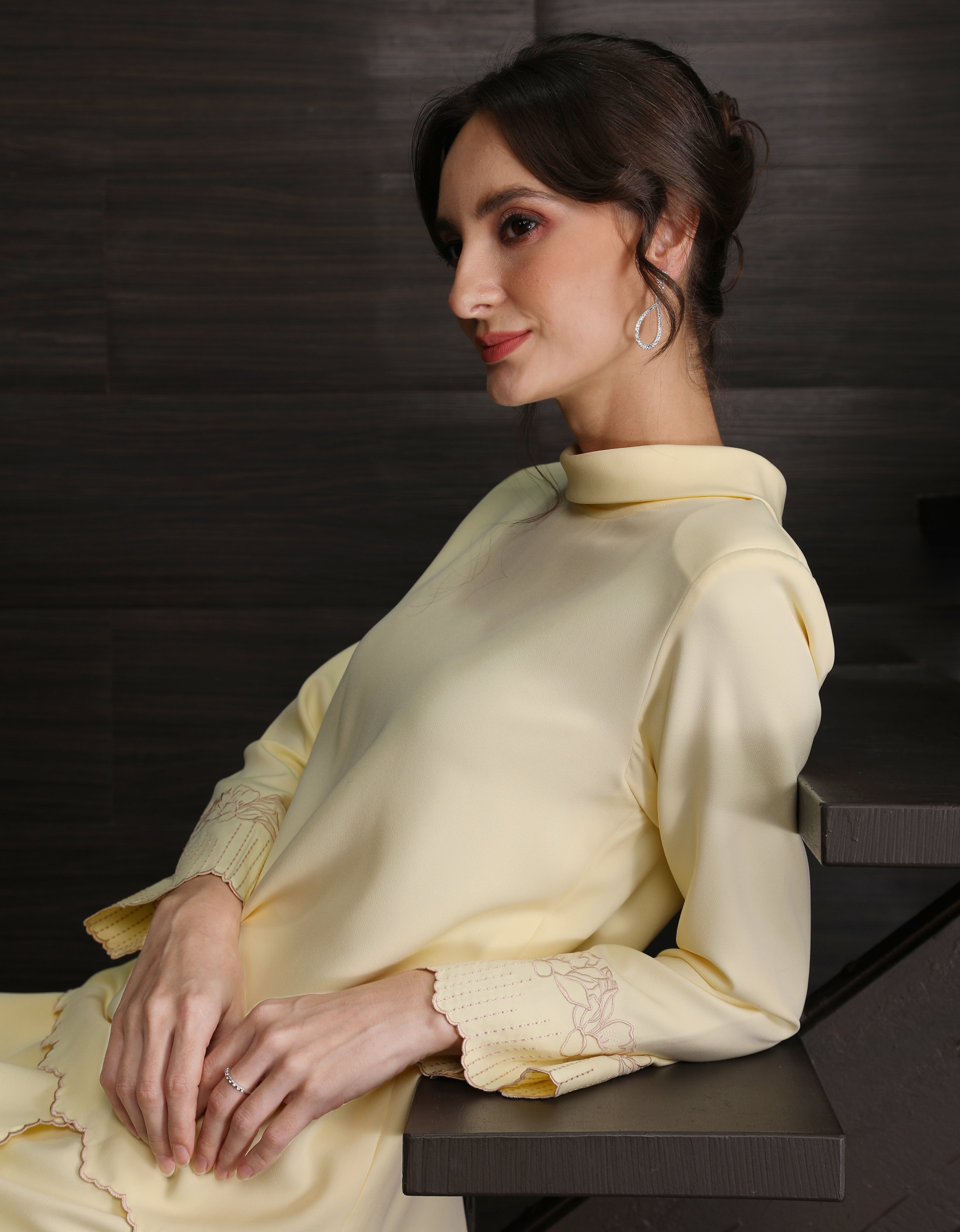 BAJU KURUNG KEDAH DOVIE (SWEET YELLOW)