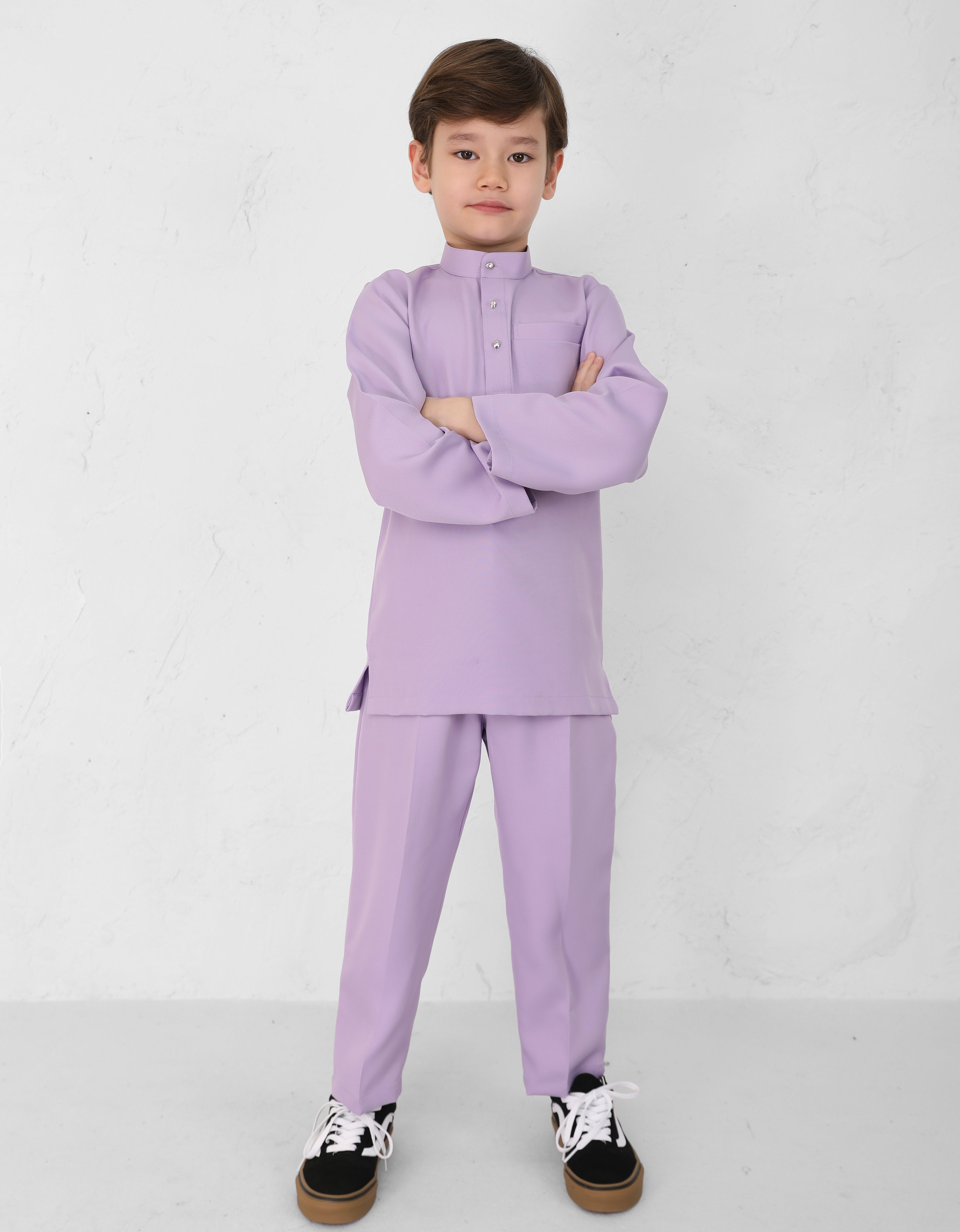 KIDS BAJU MELAYU AQSAD S/FIT (LILAC)