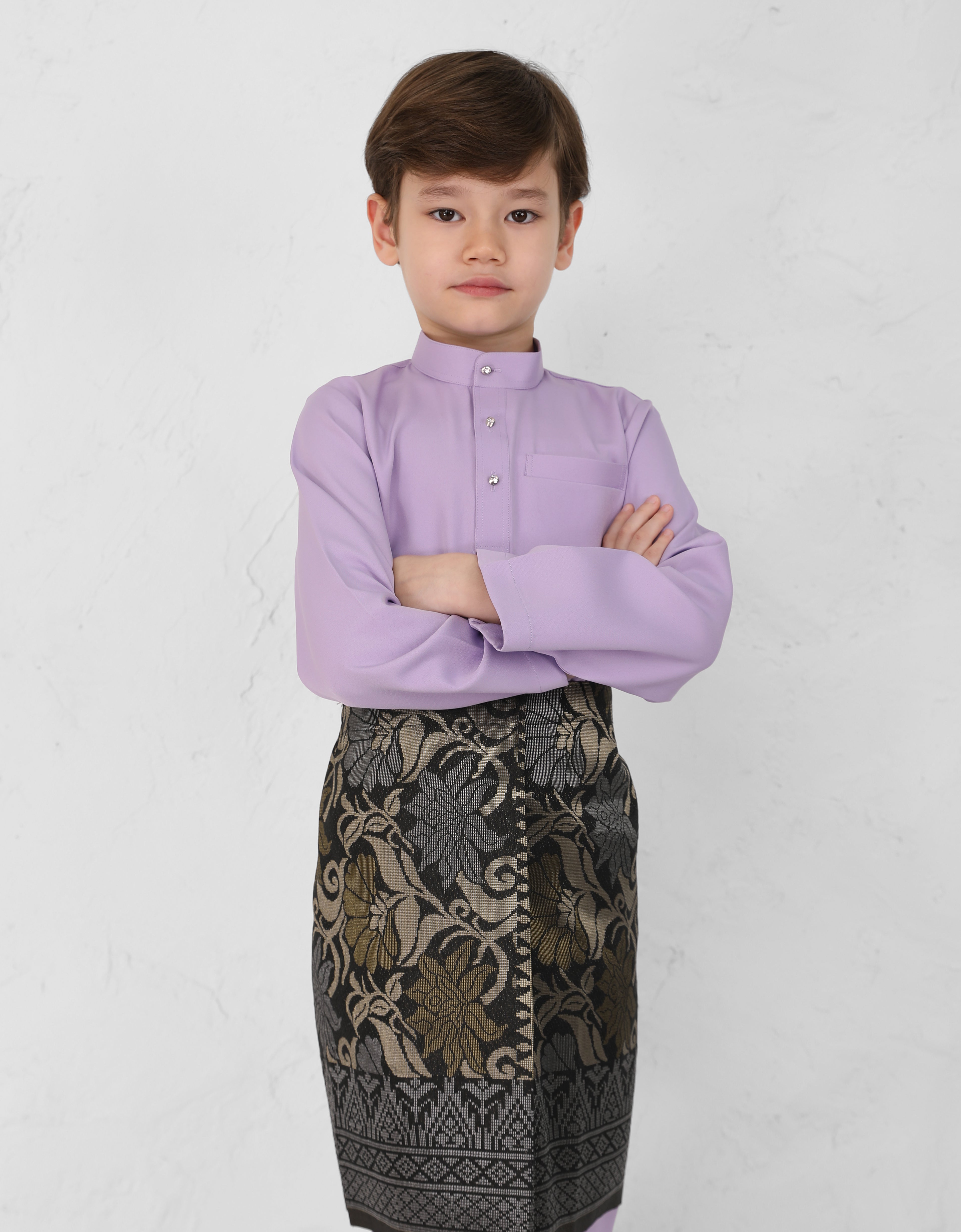 KIDS BAJU MELAYU AQSAD S/FIT (LILAC)