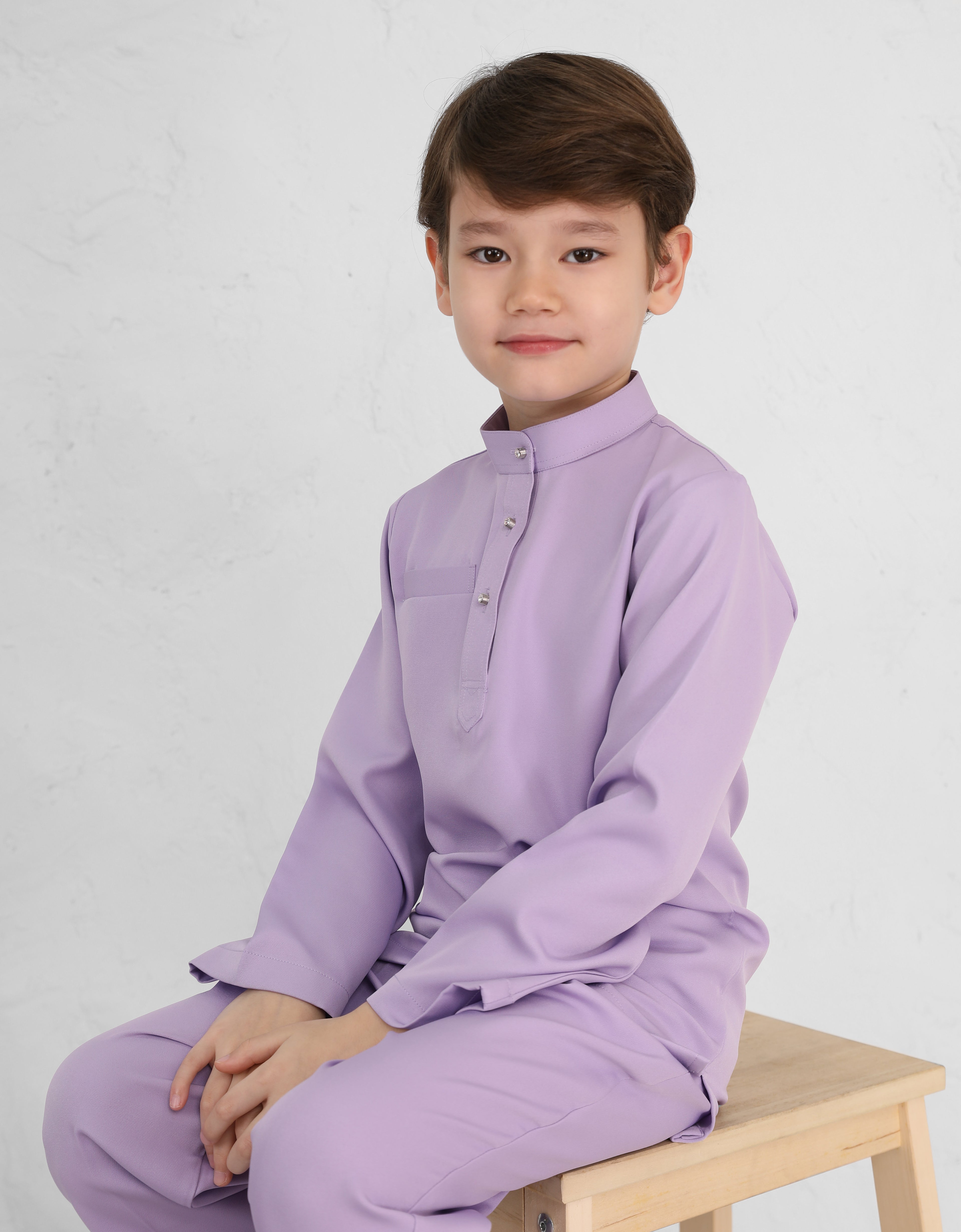 KIDS BAJU MELAYU AQSAD S/FIT (LILAC)