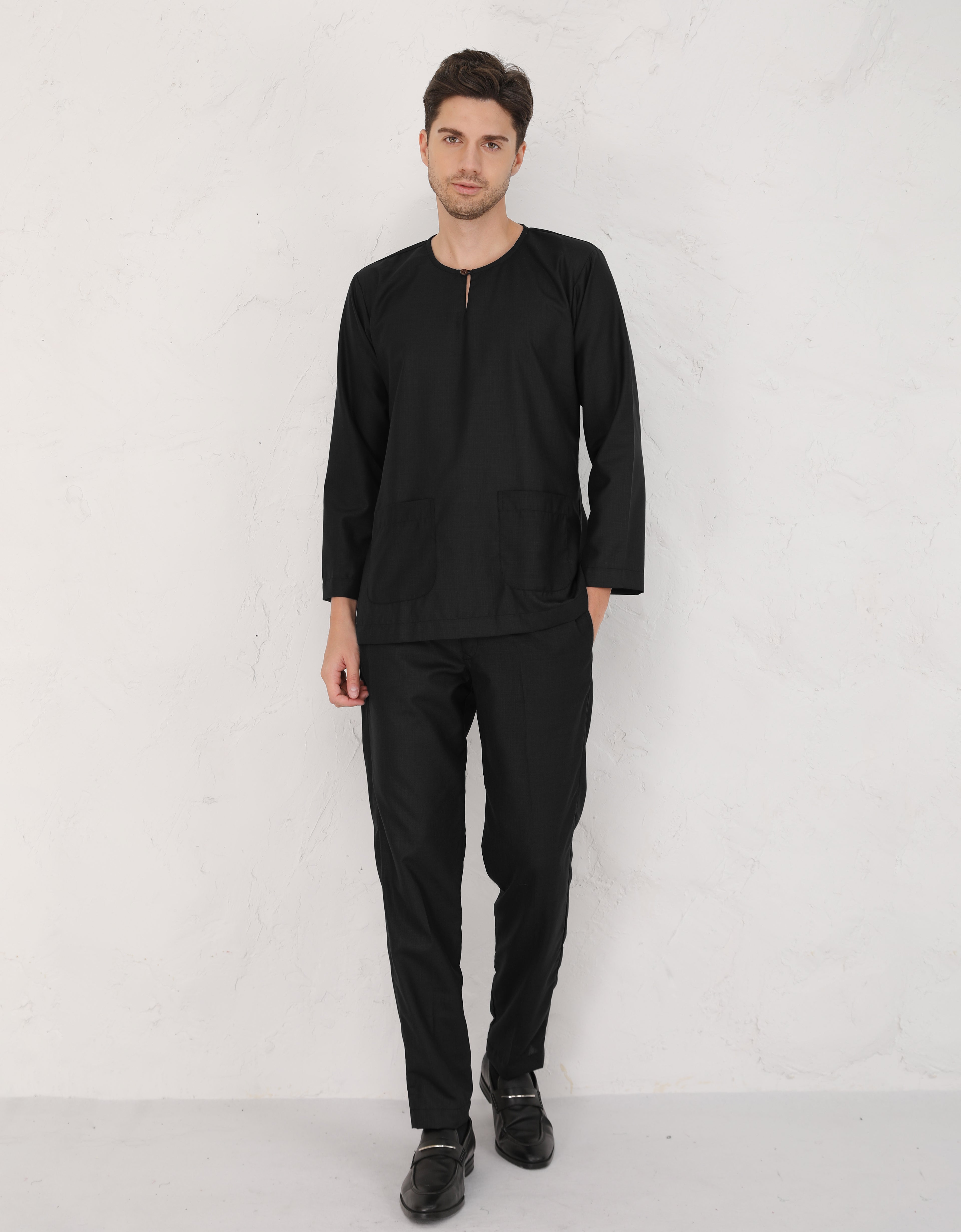 BAJU MELAYU JOHOR IYYAD (BLACK)