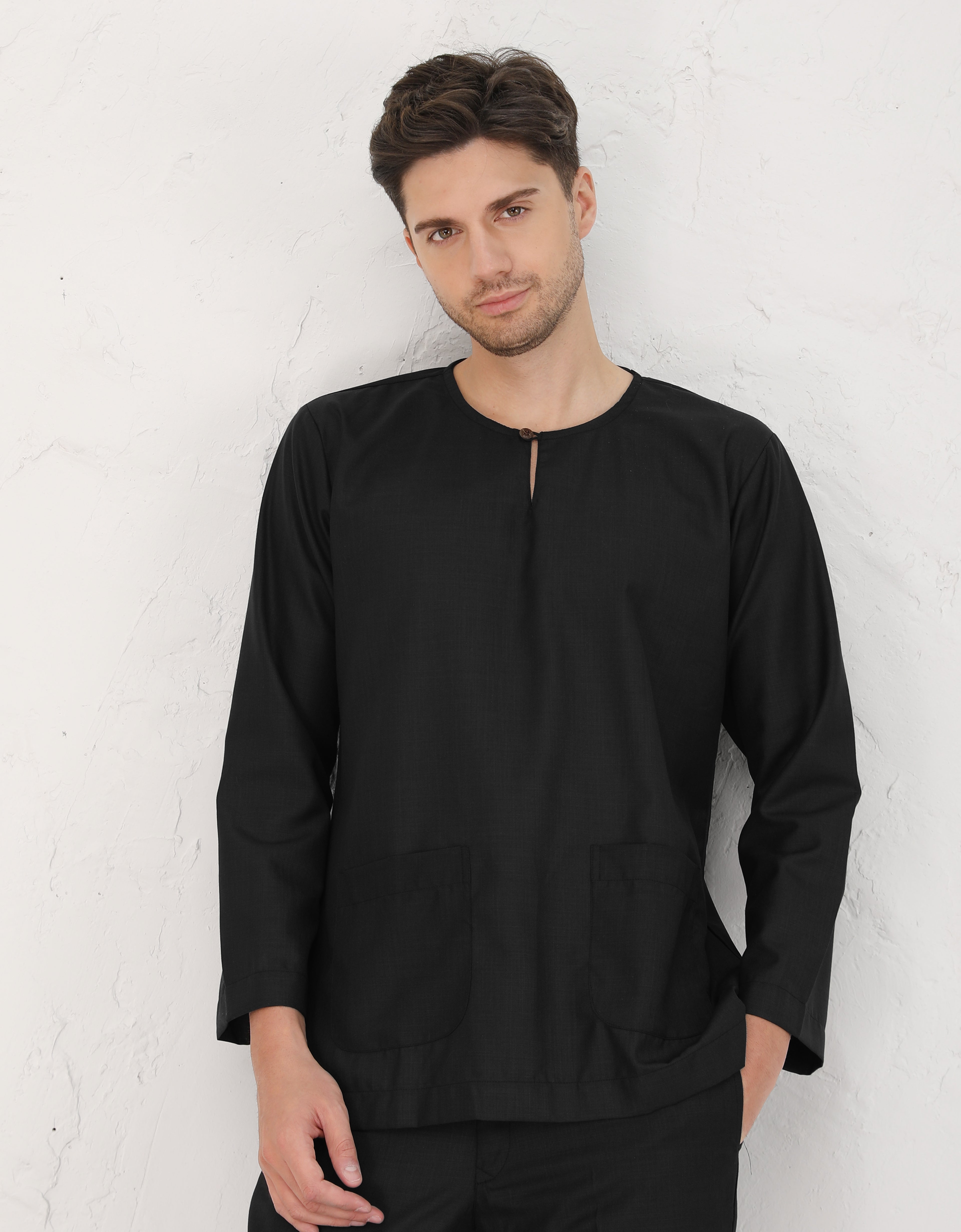 BAJU MELAYU JOHOR IYYAD (BLACK)