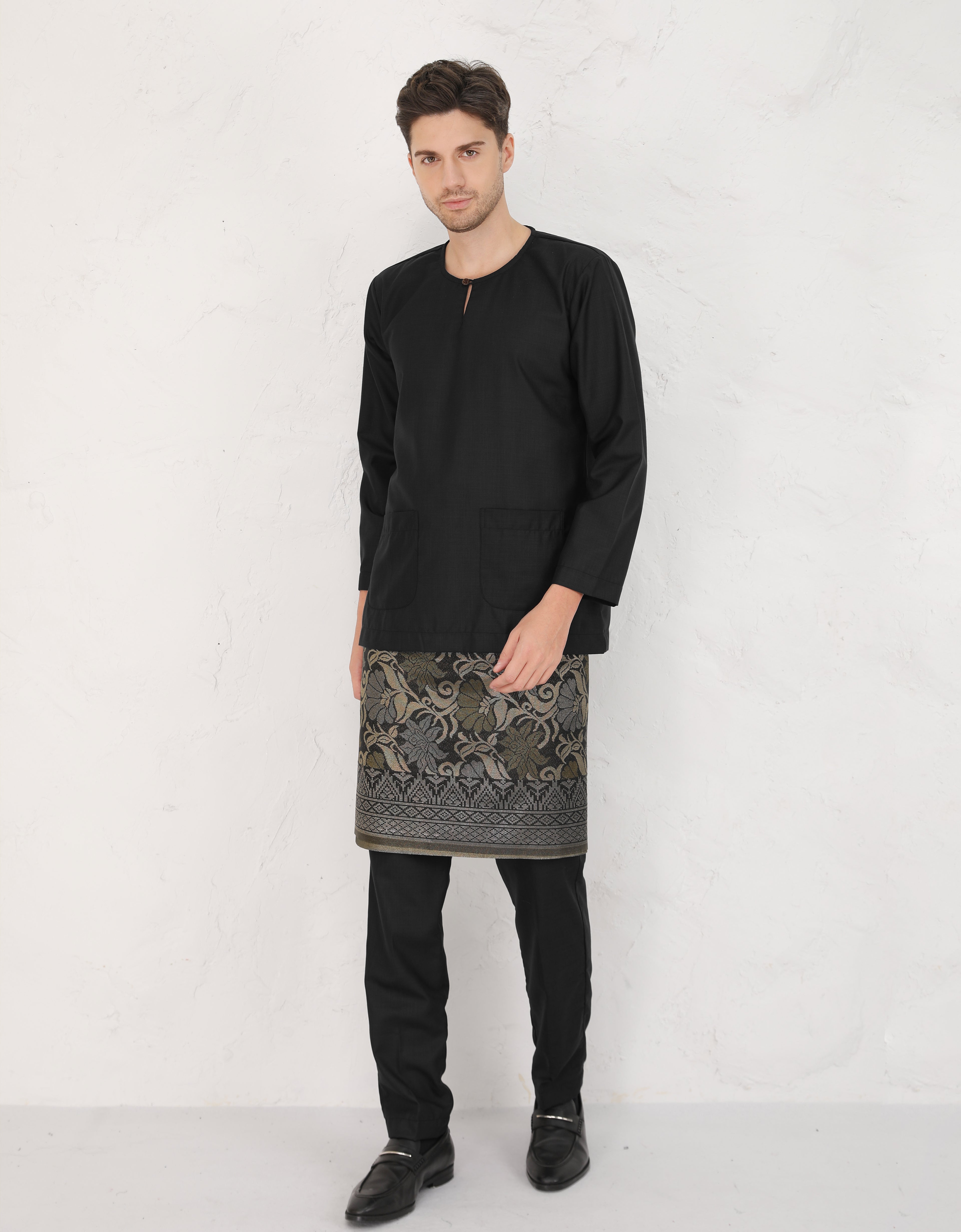 BAJU MELAYU JOHOR IYYAD (BLACK)