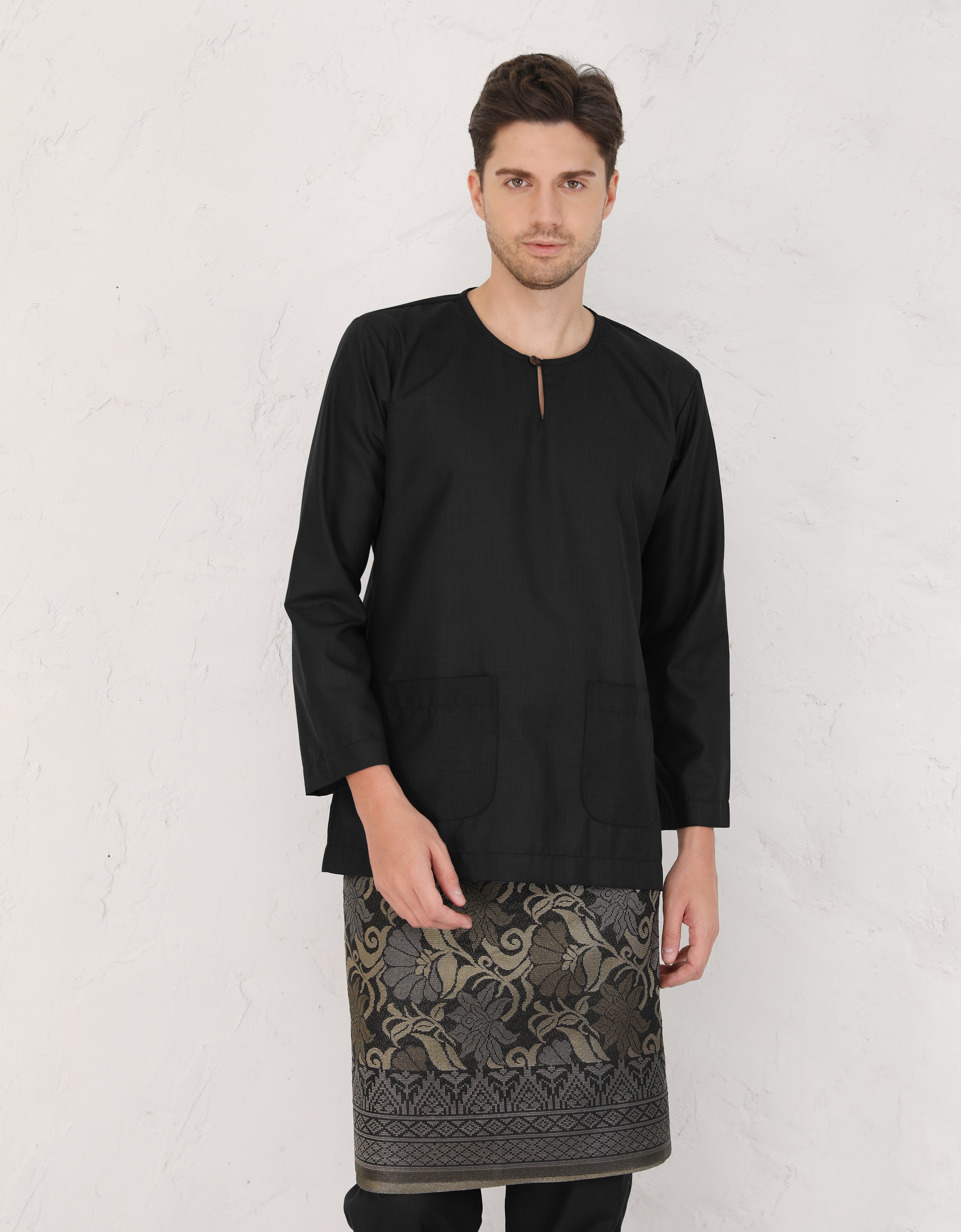 BAJU MELAYU JOHOR IYYAD (BLACK)