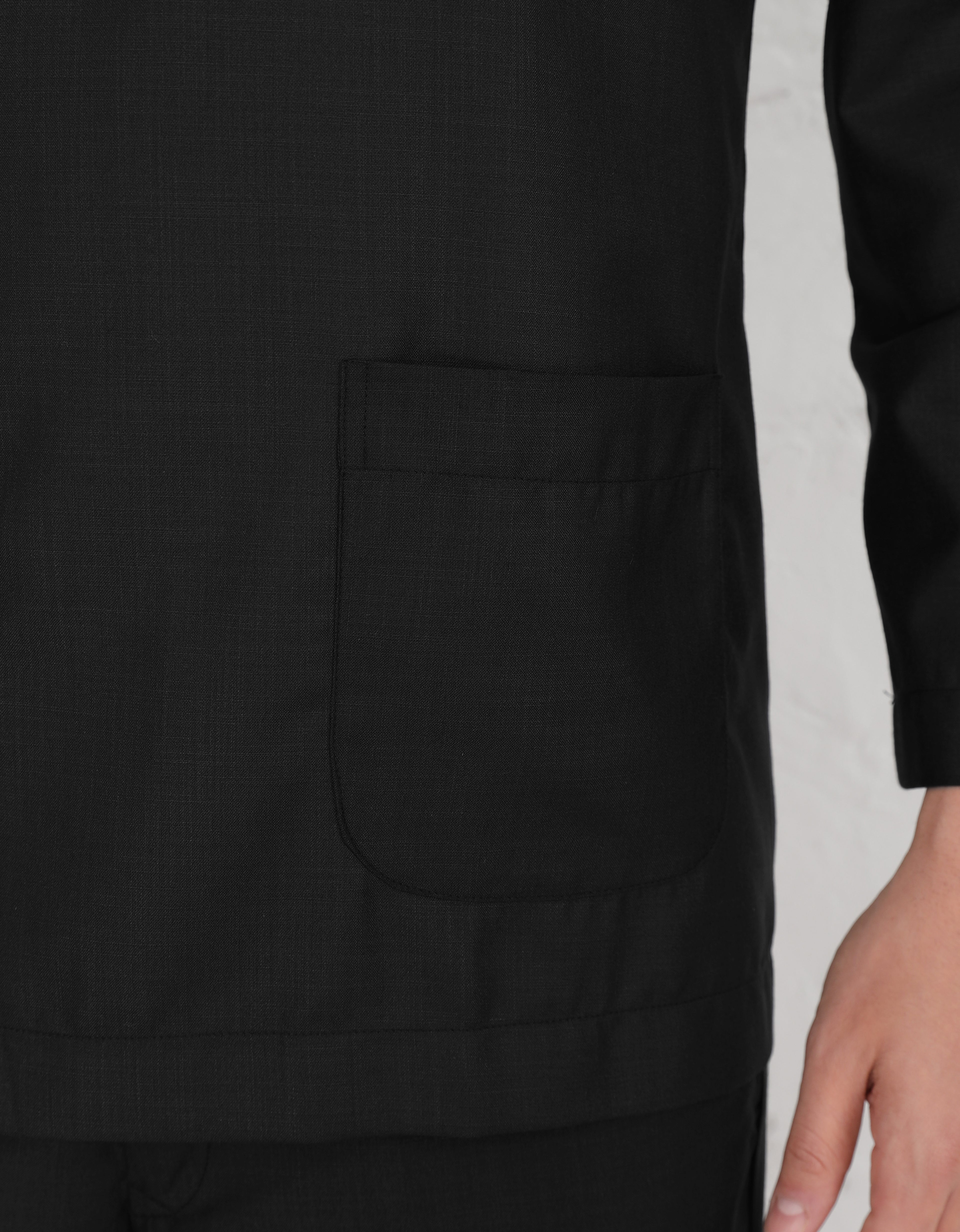 BAJU MELAYU JOHOR IYYAD (BLACK)