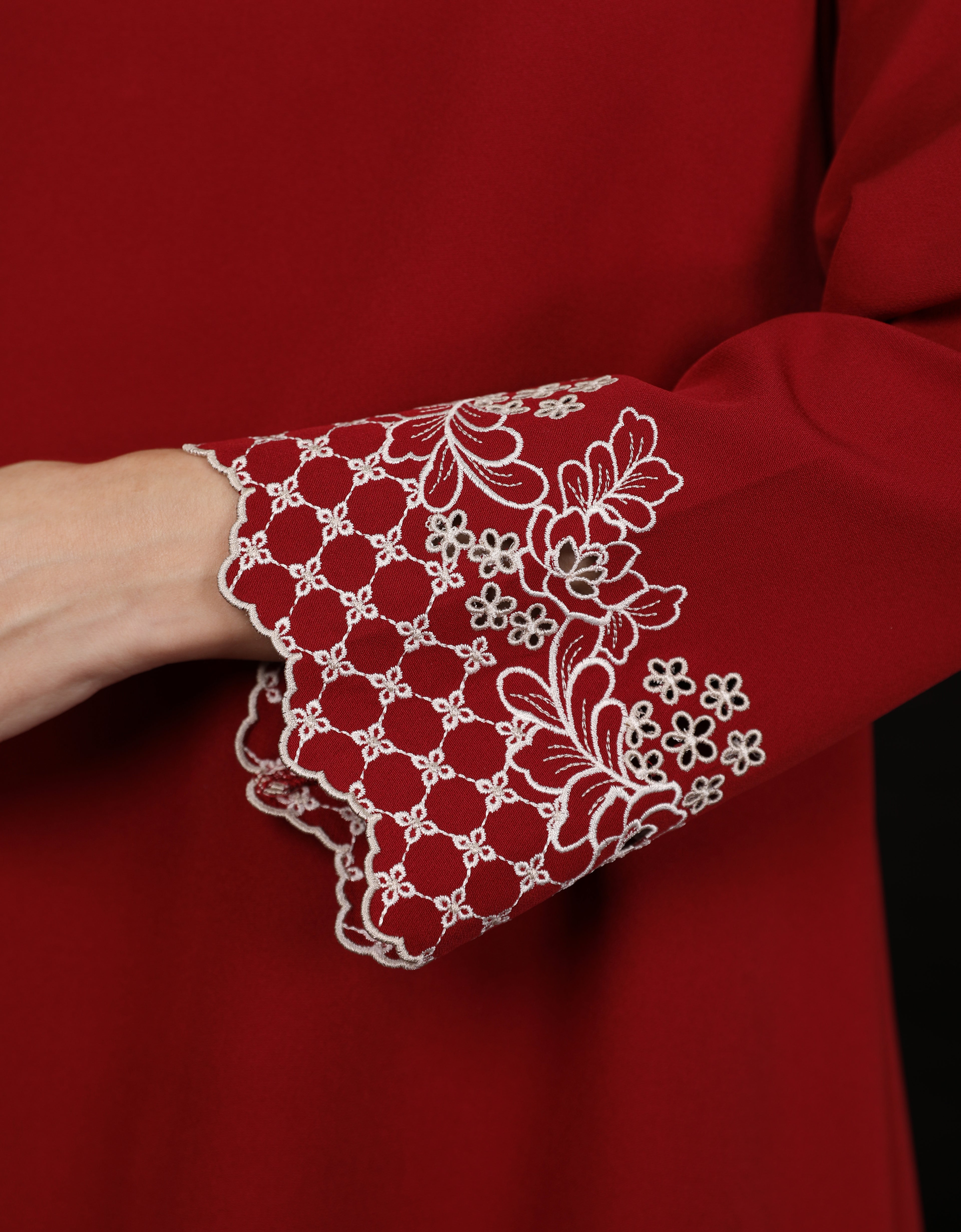 BAJU KURUNG KEDAH MAILEA (MAROON)