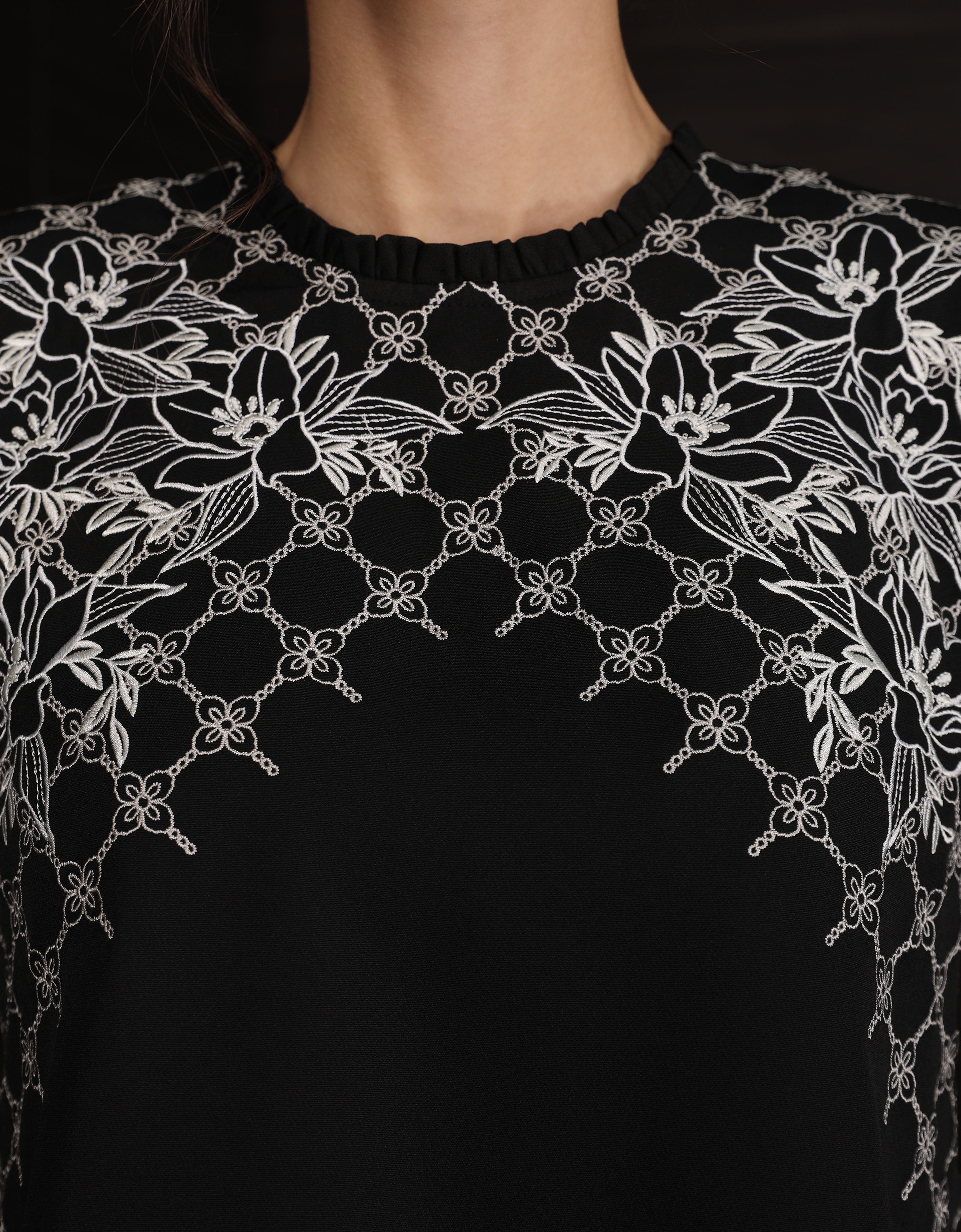 BAJU KURUNG KEDAH OVIDIA (BLACK)