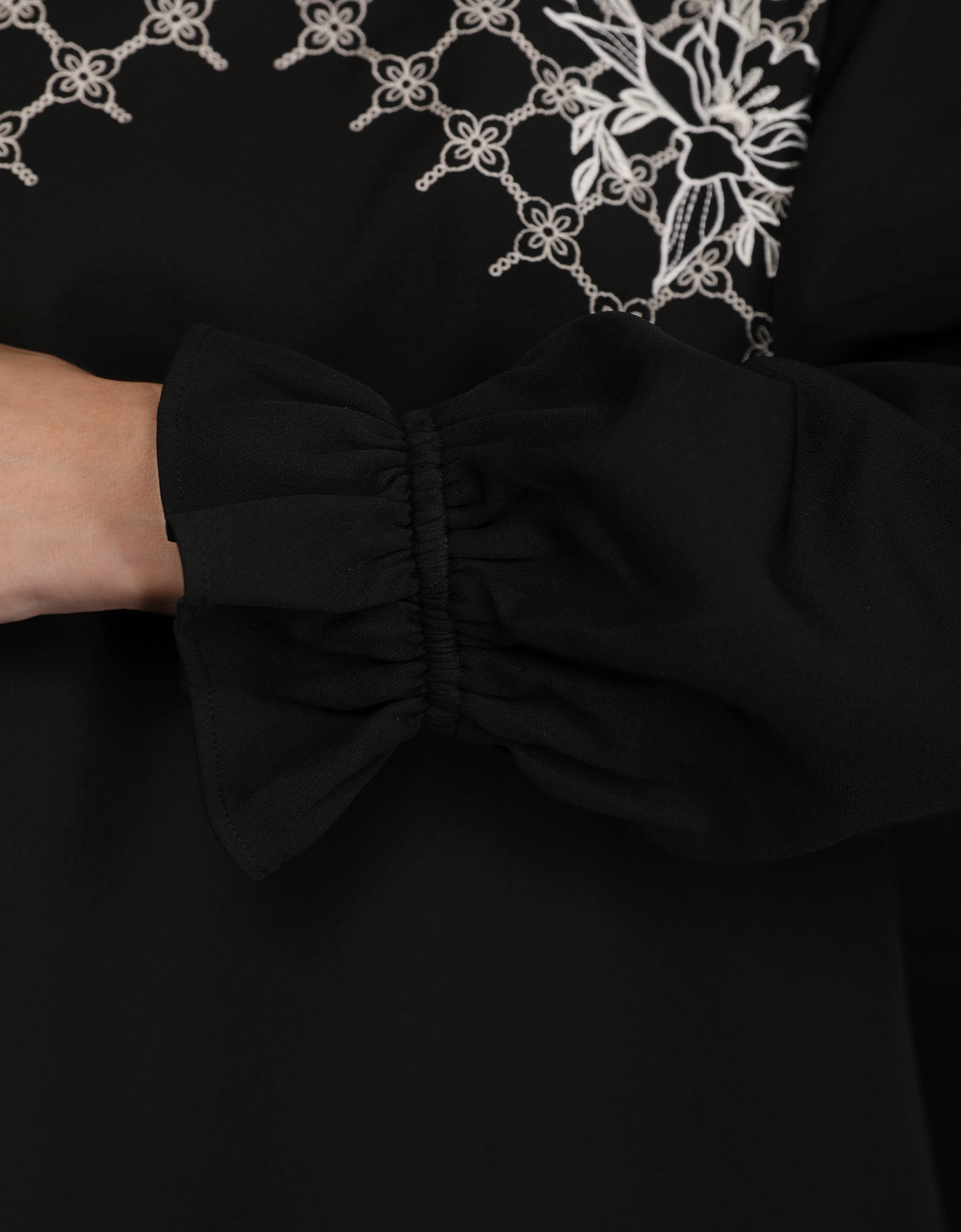 BAJU KURUNG KEDAH OVIDIA (BLACK)