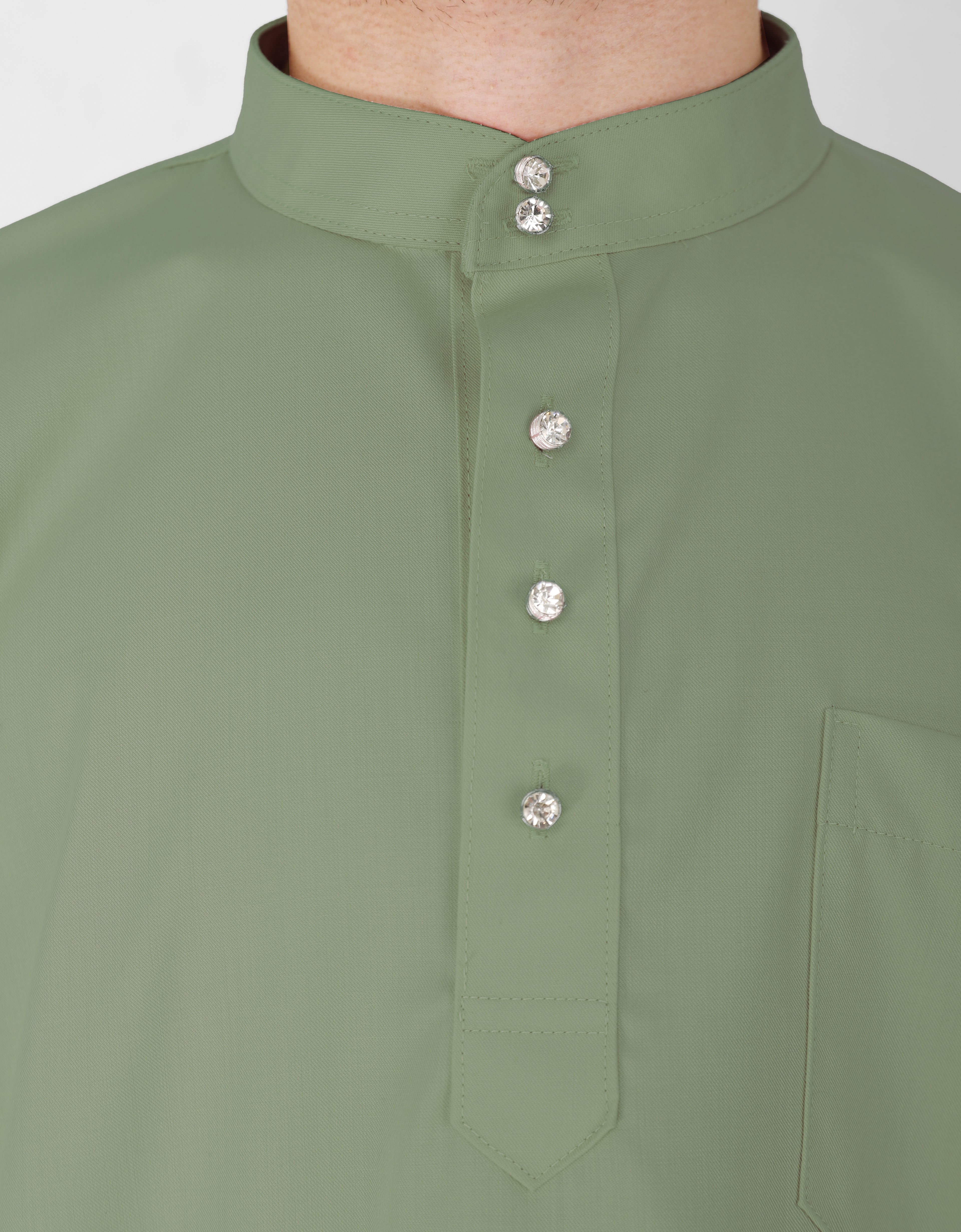 BAJU MELAYU PESAK ARMADA (TENDRIL GREEN)