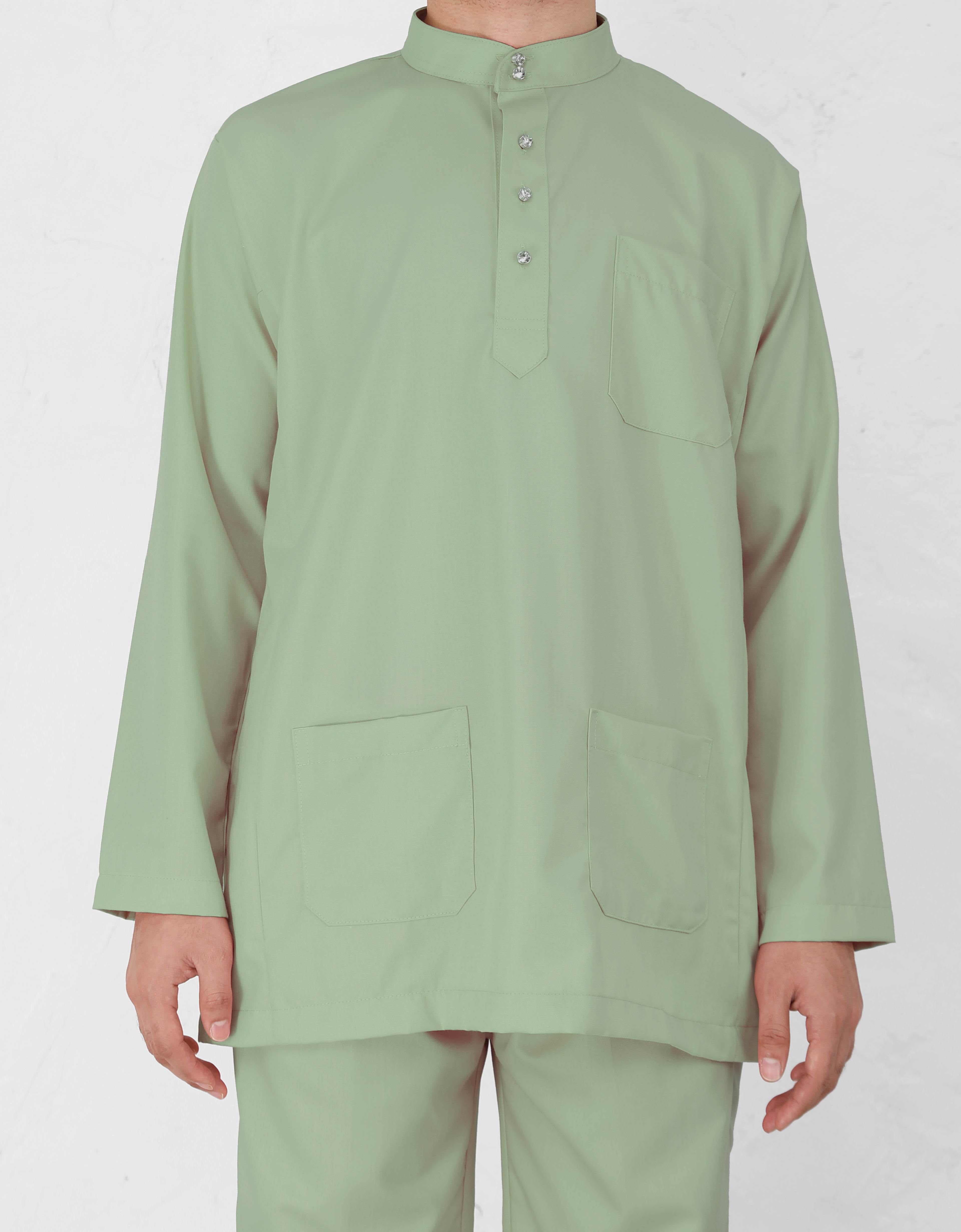 BAJU MELAYU PESAK ARMADA (TENDRIL GREEN)