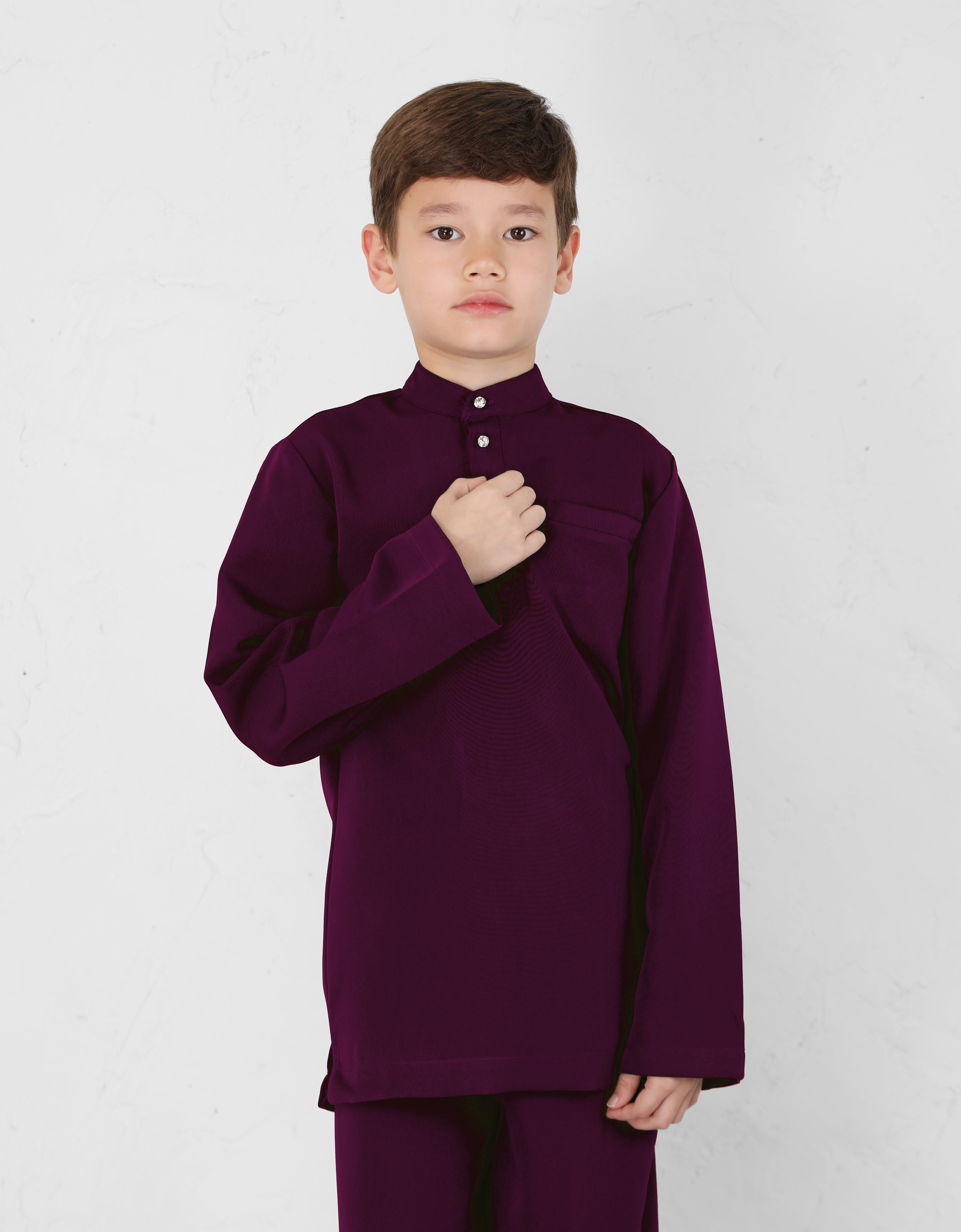 KIDS BAJU MELAYU BAYU (DARK PURPLE)