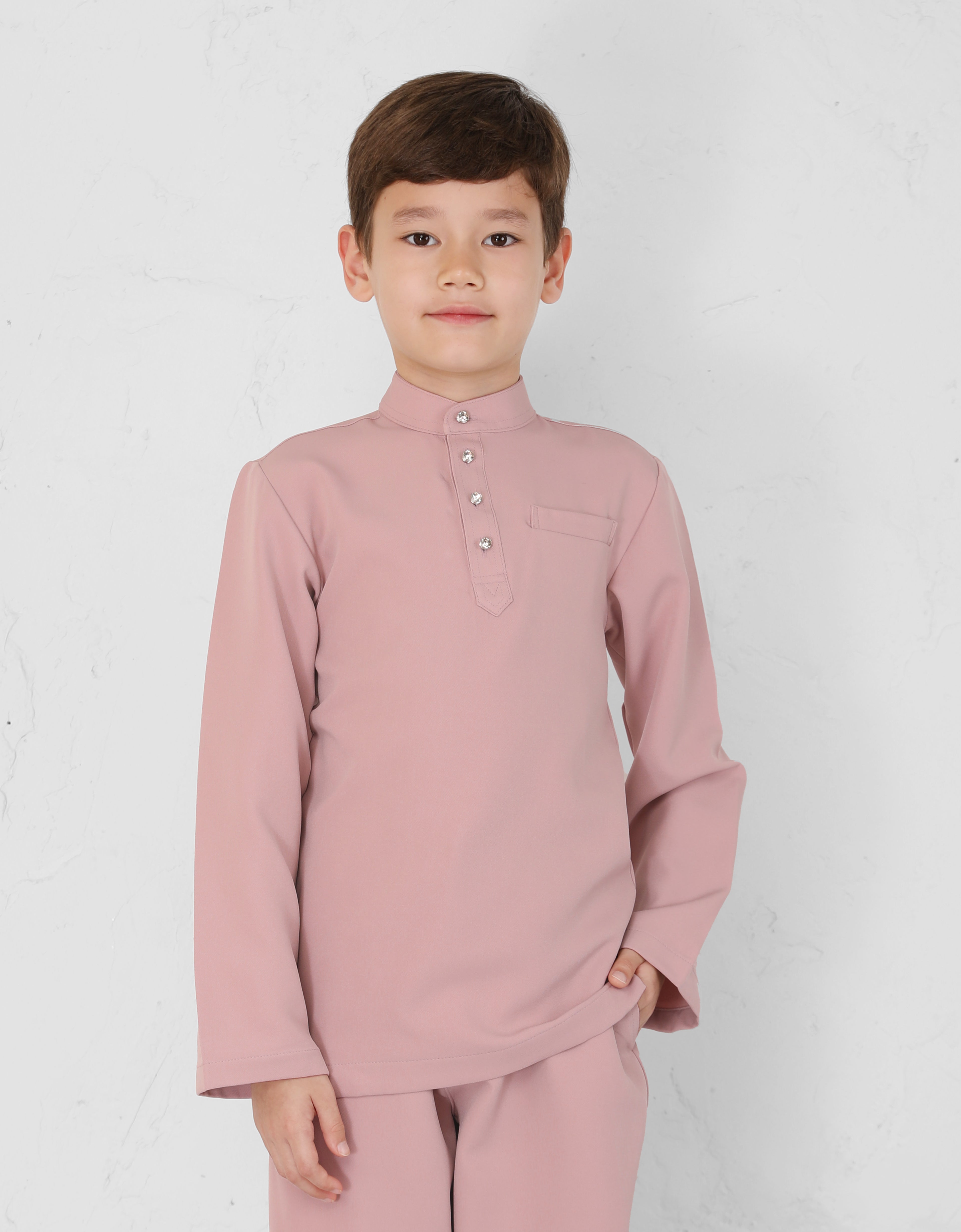 KIDS BAJU MELAYU BAYU (DUSTY PINK)