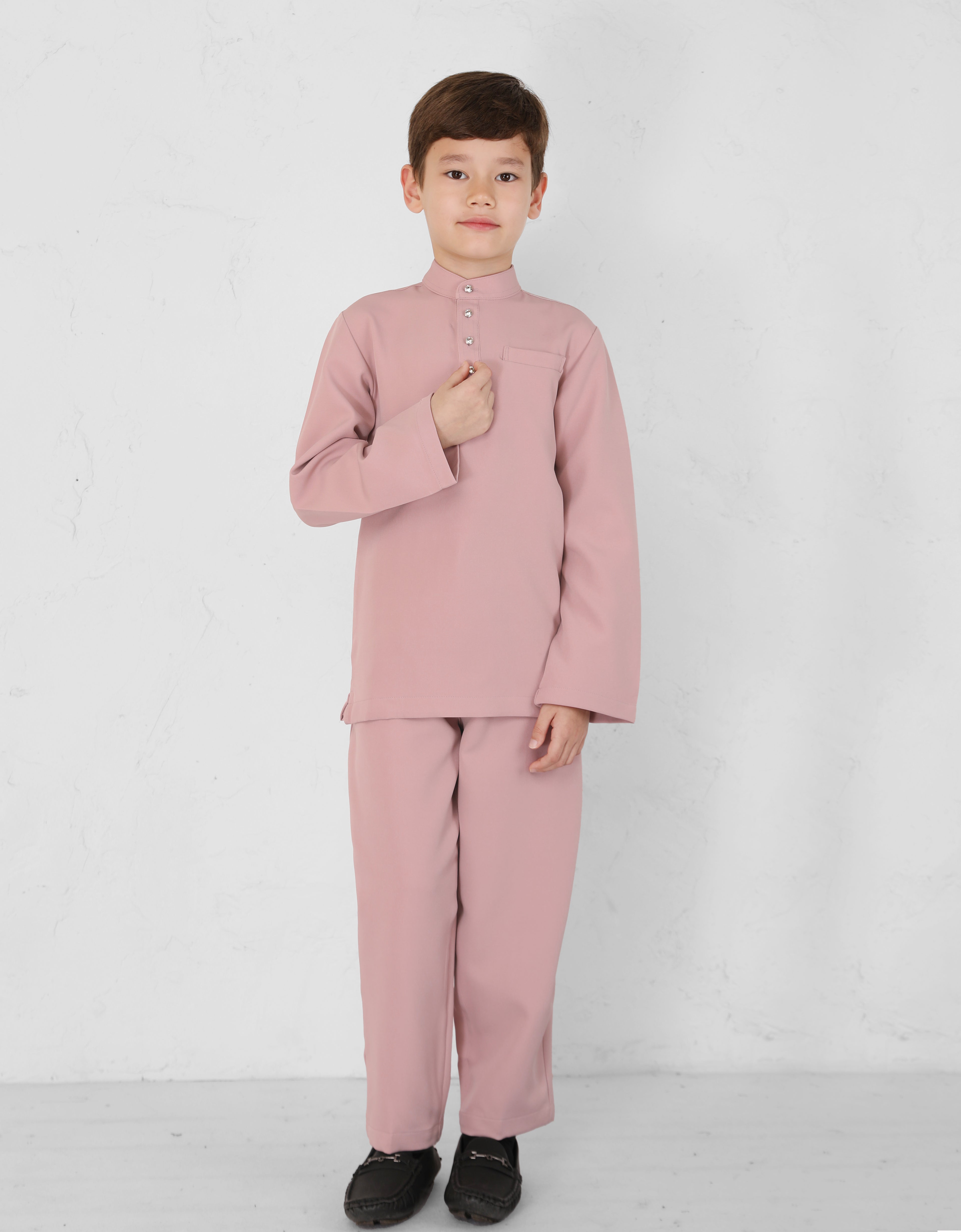 KIDS BAJU MELAYU BAYU (DUSTY PINK)