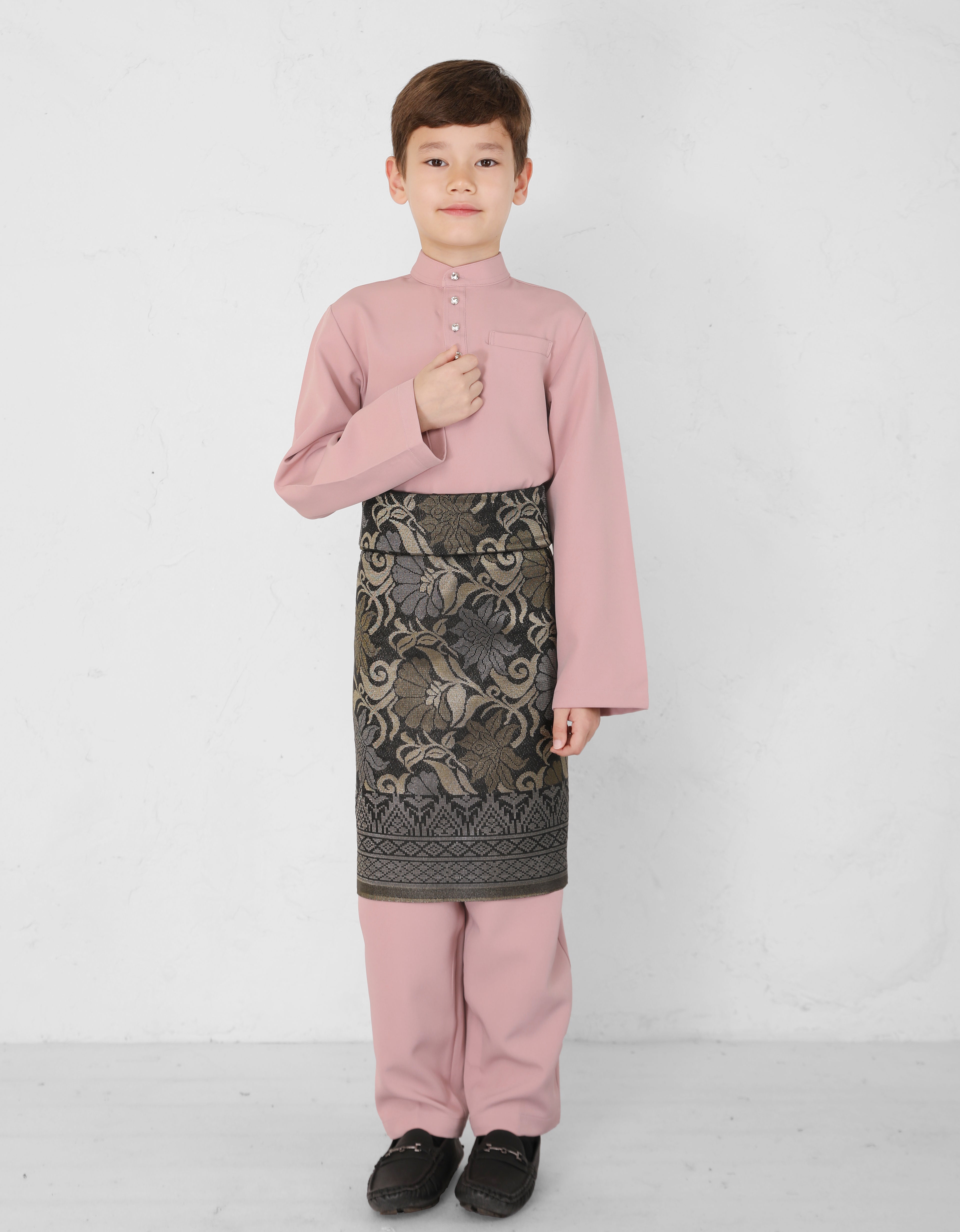KIDS BAJU MELAYU BAYU (DUSTY PINK)