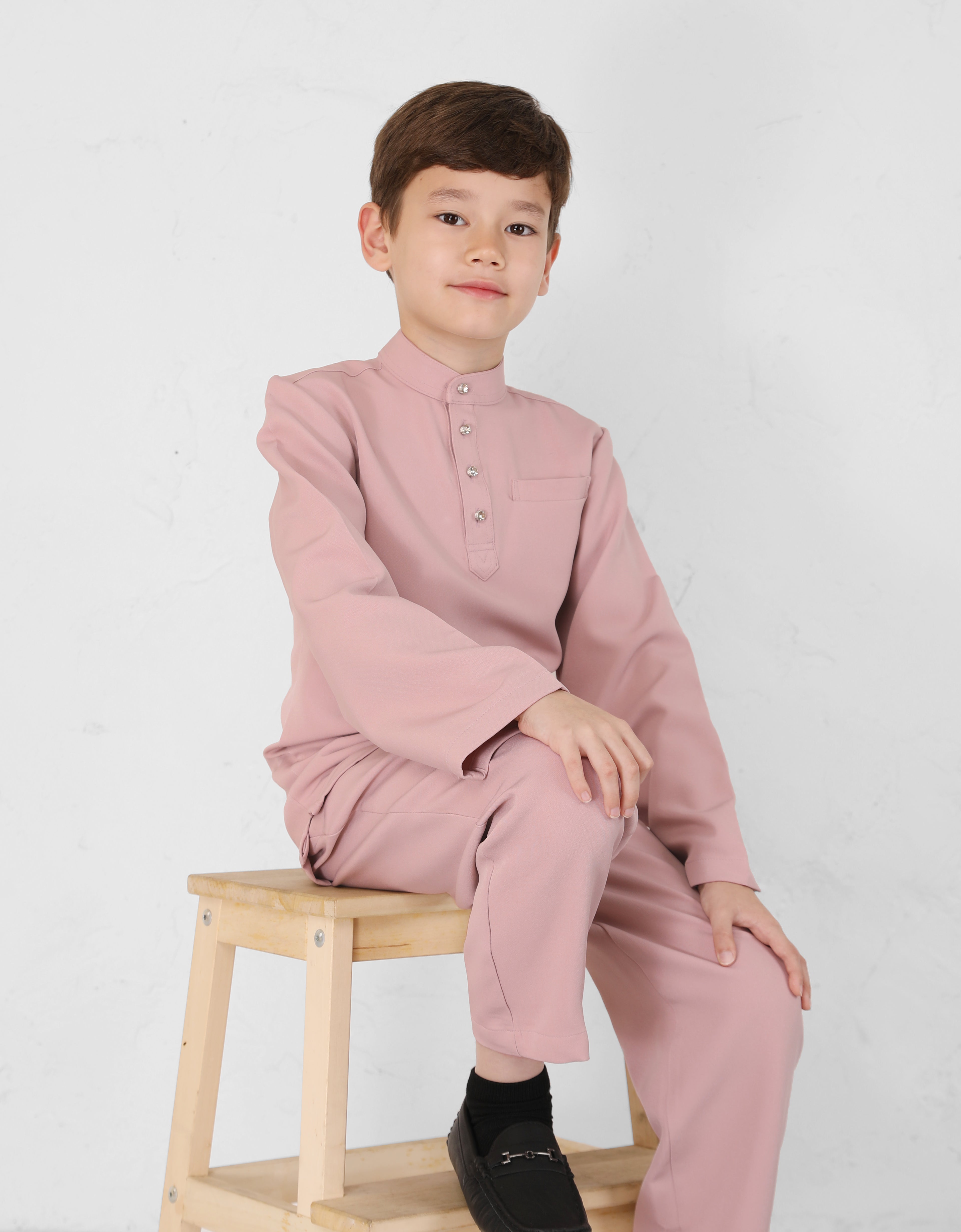 KIDS BAJU MELAYU BAYU (DUSTY PINK)