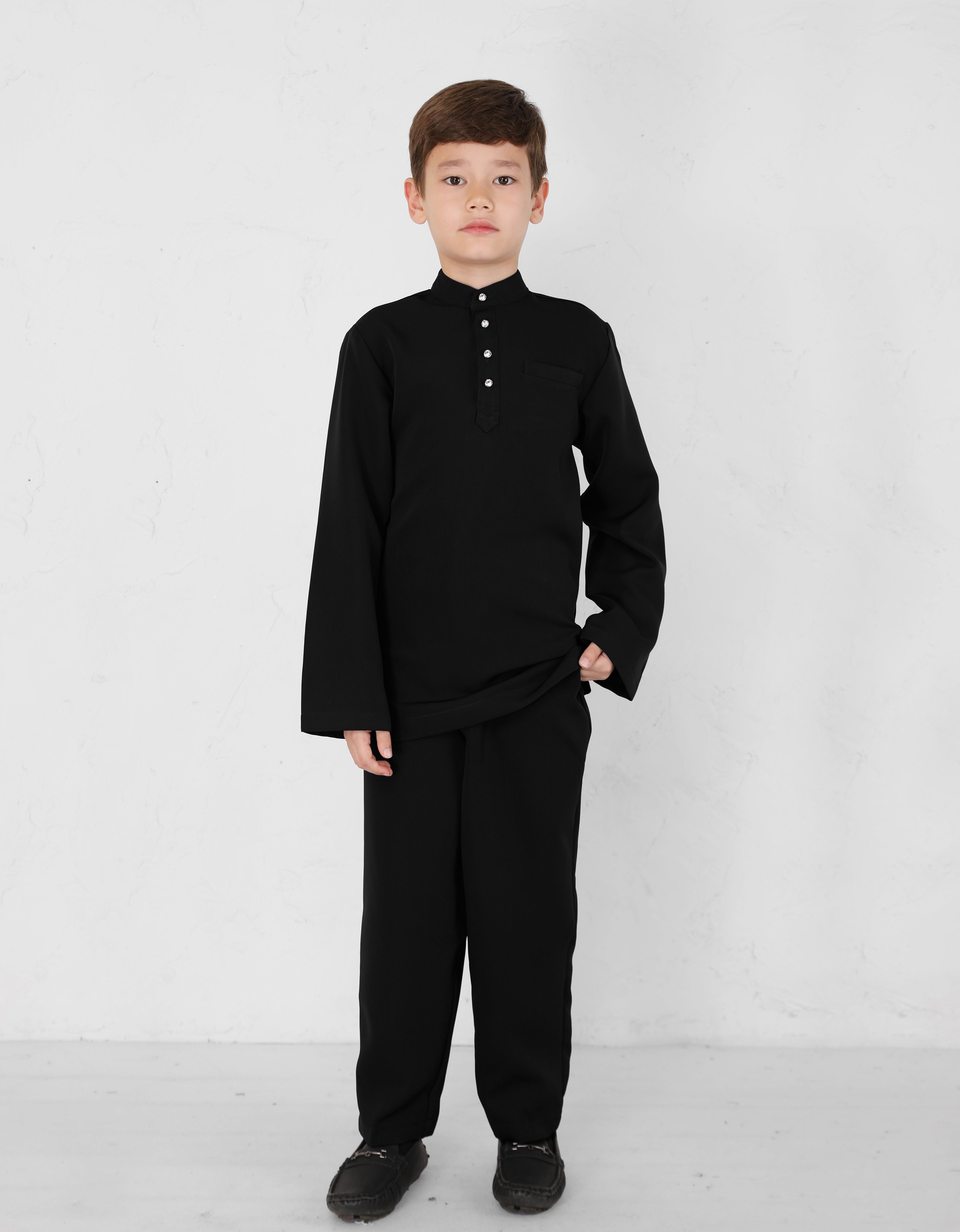 KIDS BAJU MELAYU BAYU (BLACK)