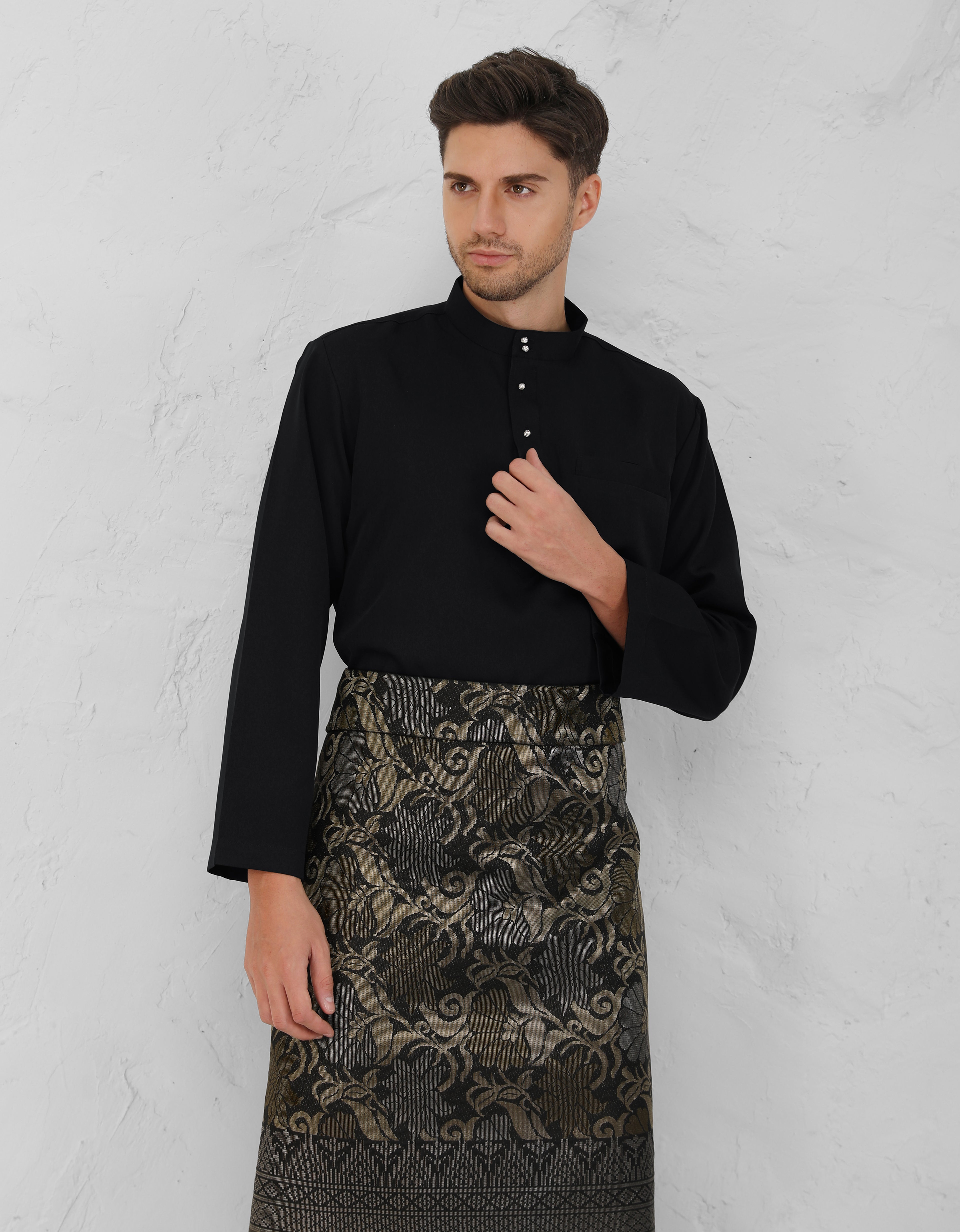 BAJU MELAYU BAYU (BLACK)