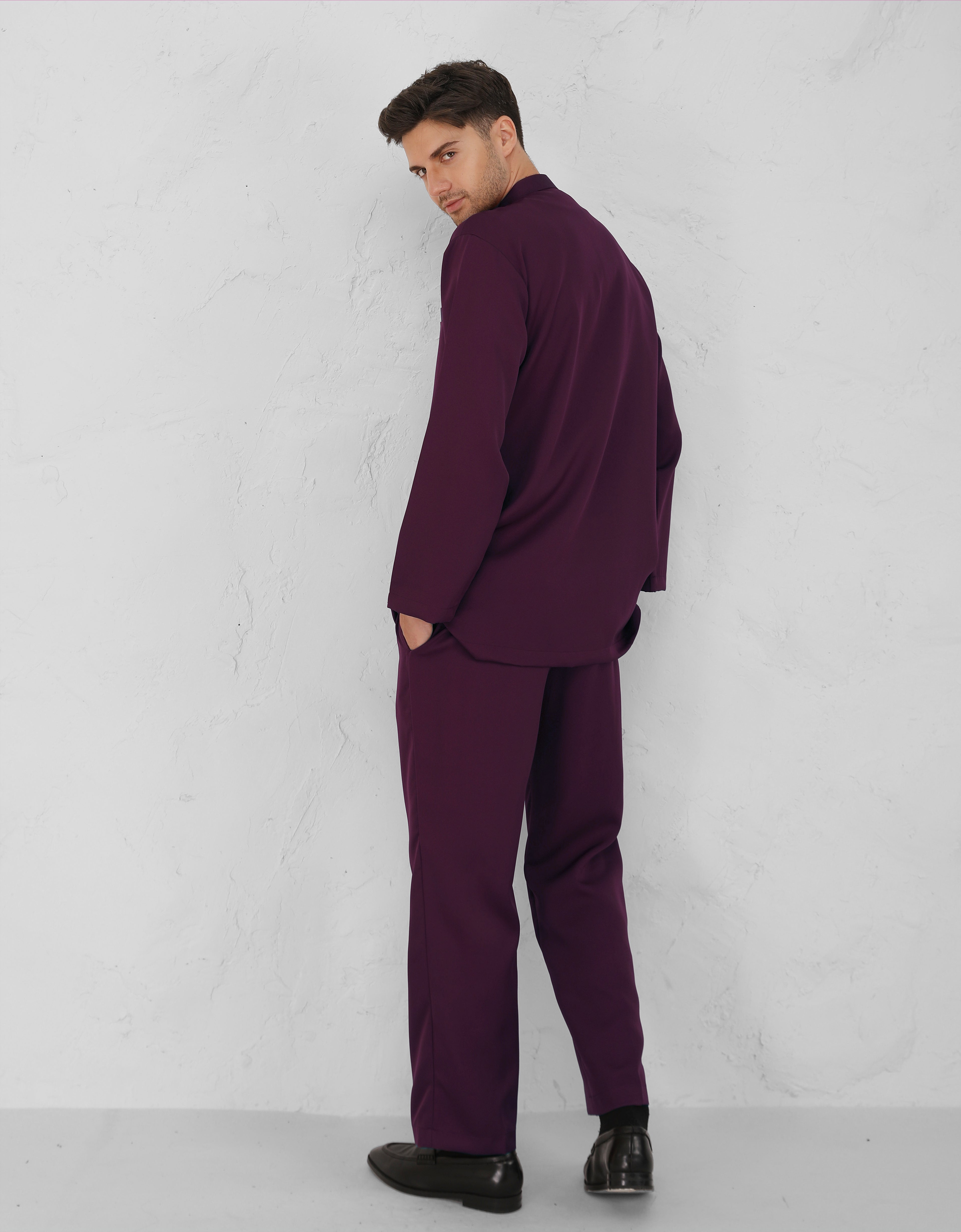 BAJU MELAYU BAYU (DARK PURPLE)