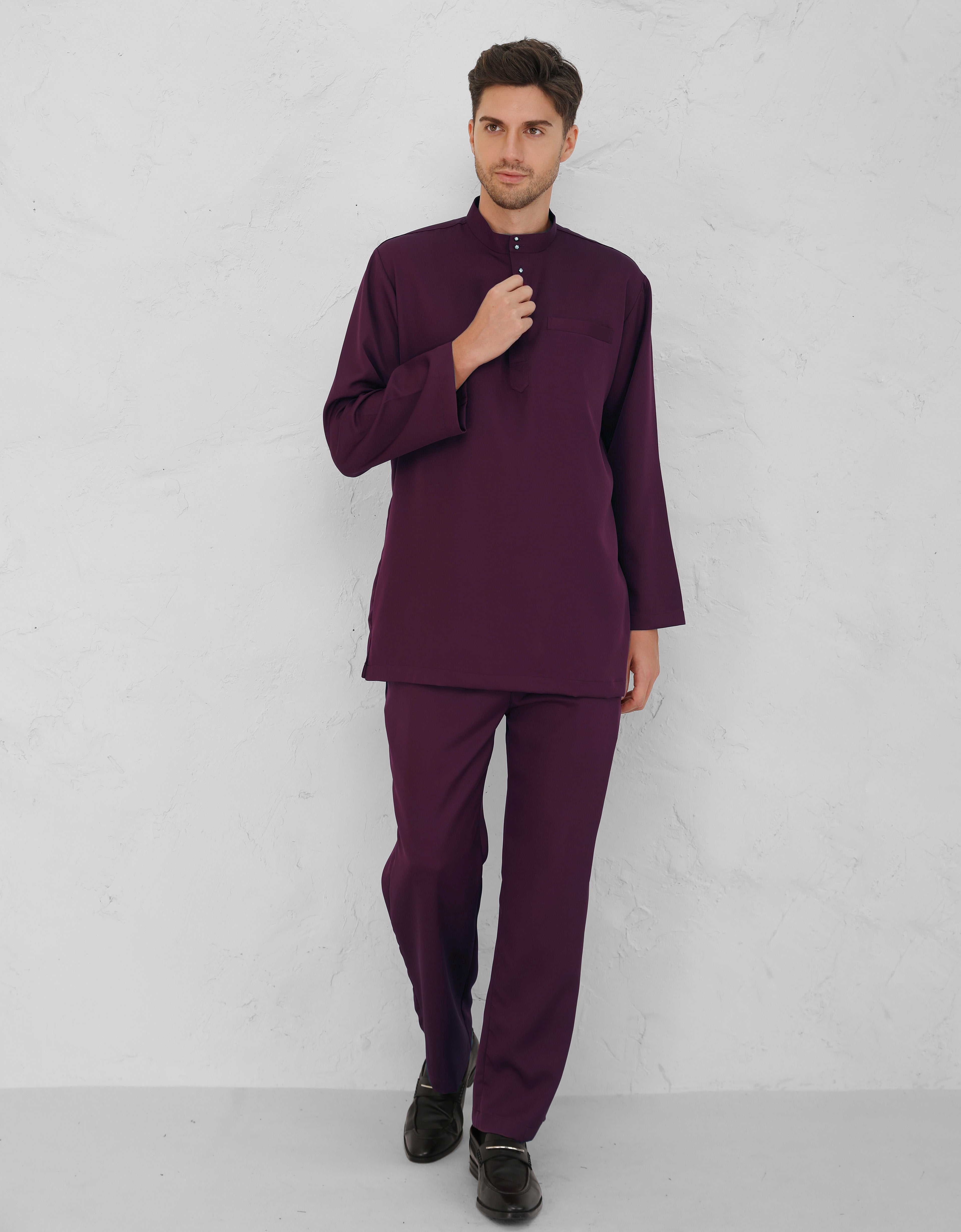 BAJU MELAYU BAYU (DARK PURPLE)