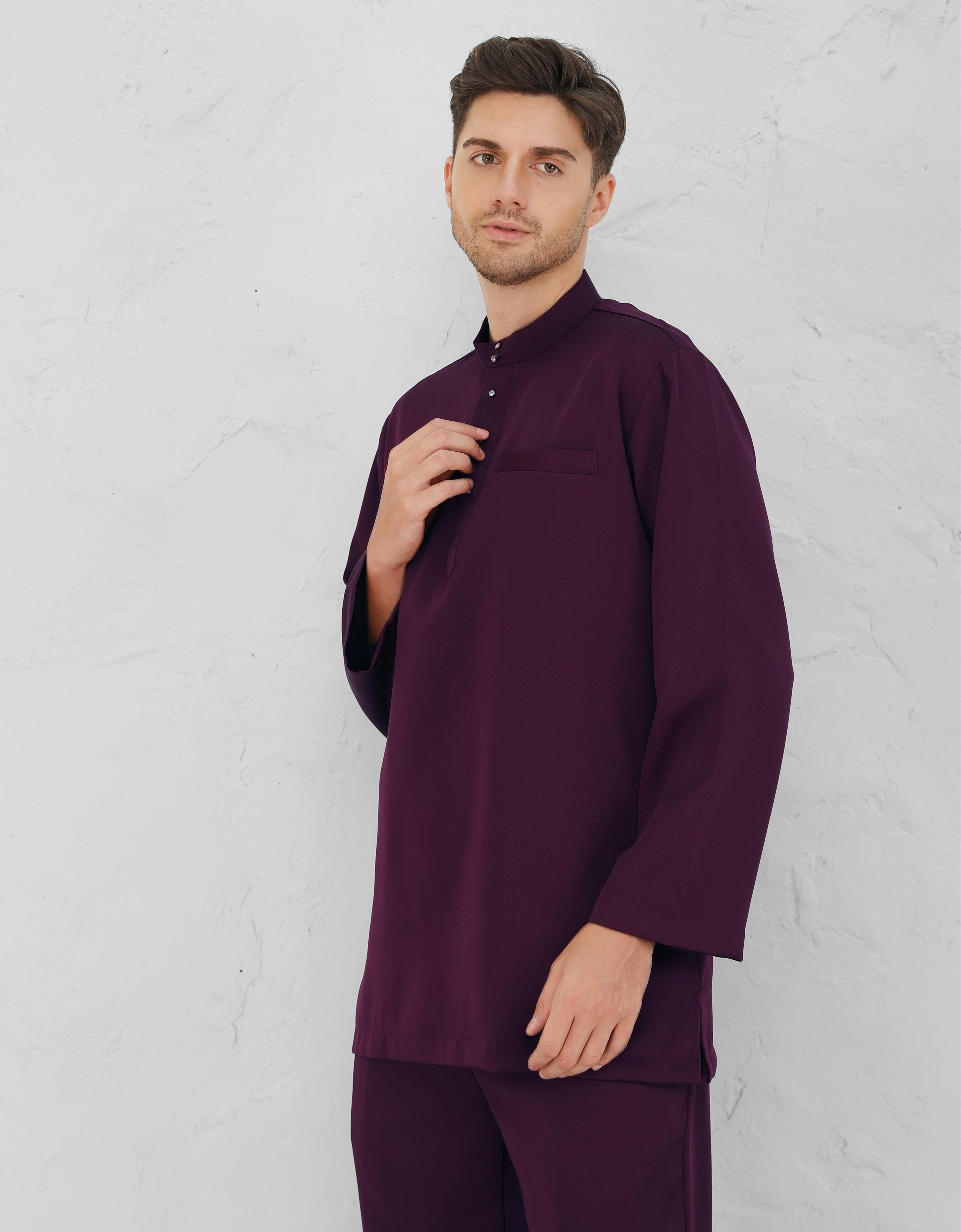 BAJU MELAYU BAYU (DARK PURPLE)