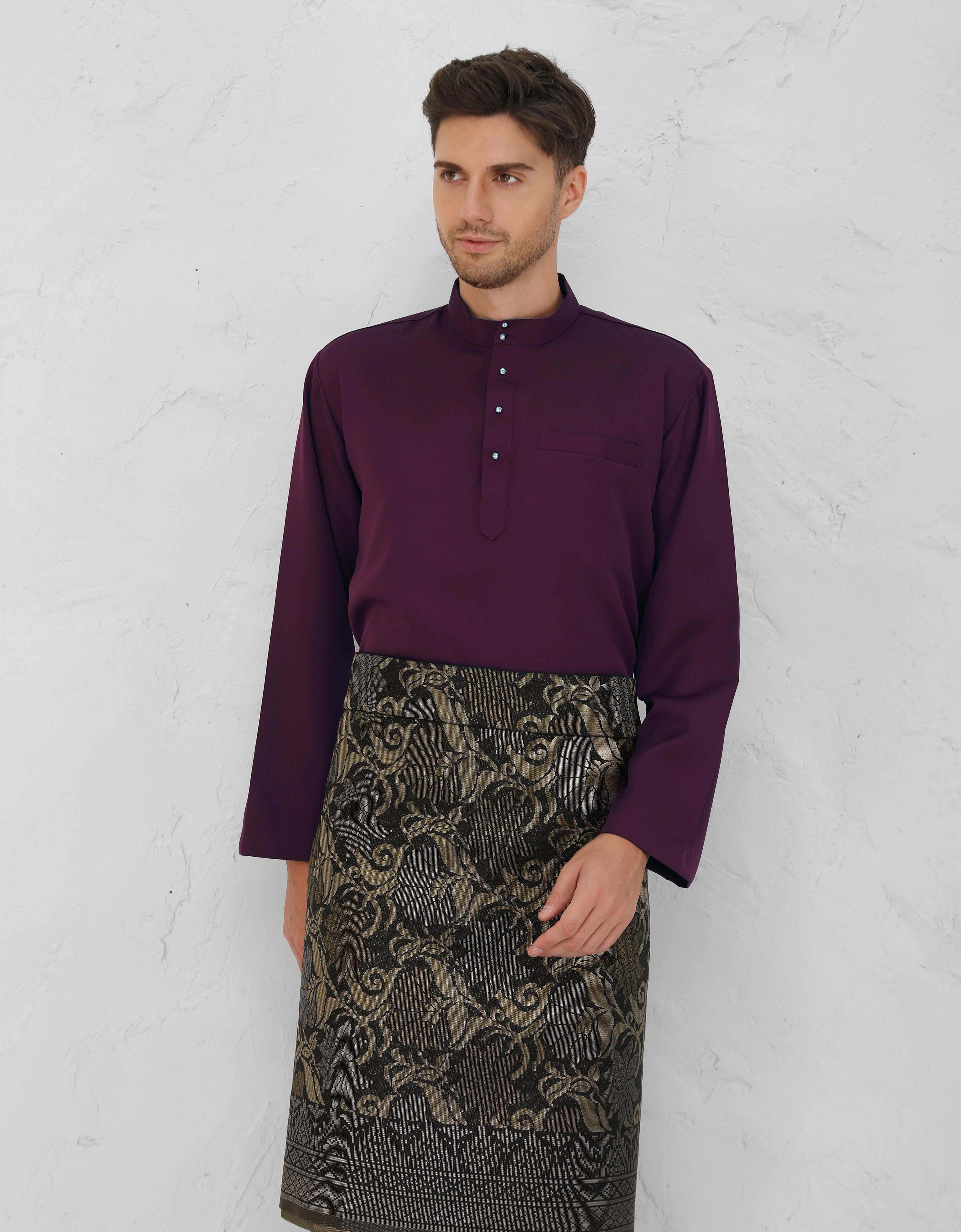 BAJU MELAYU BAYU (DARK PURPLE)